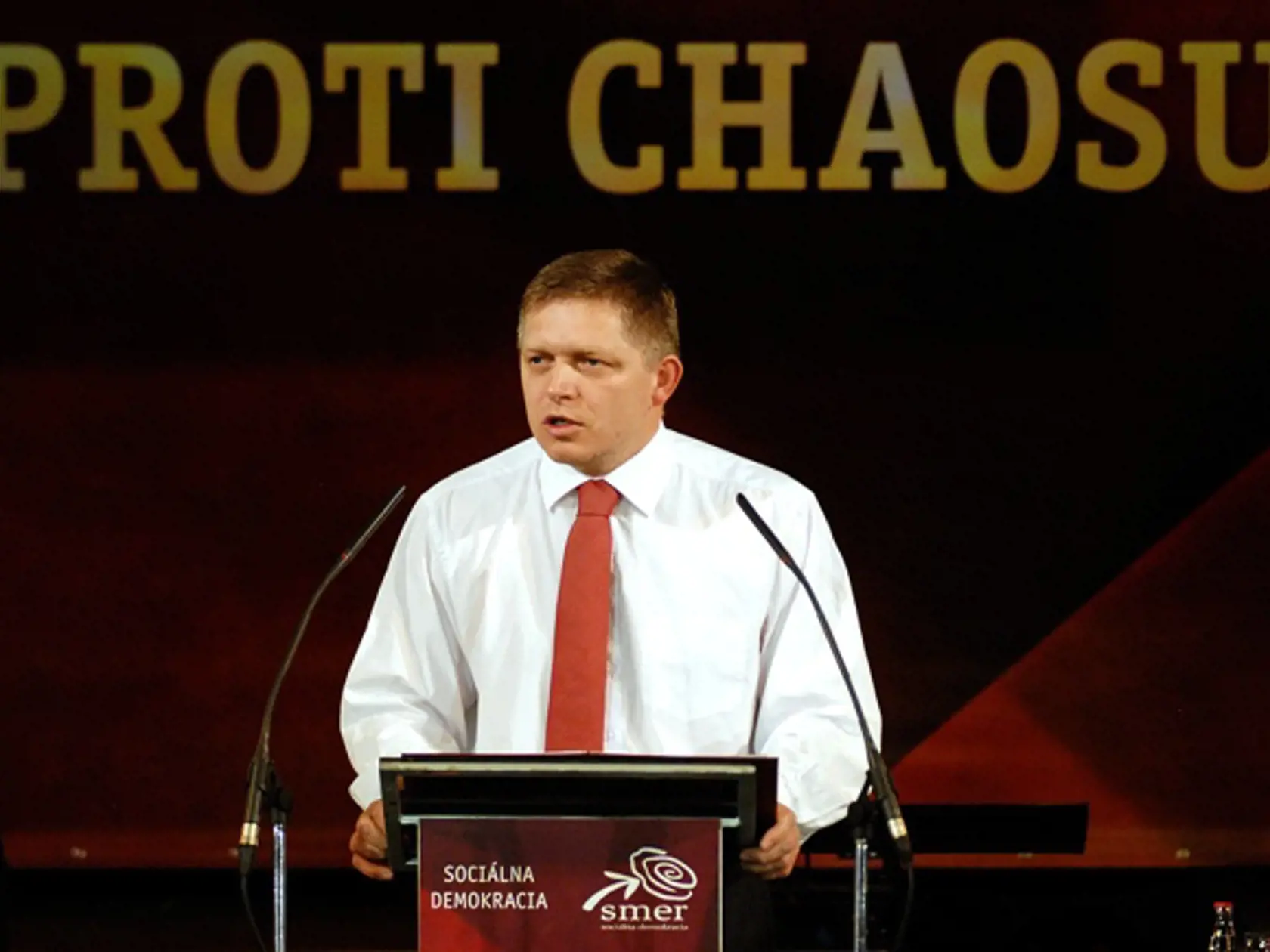 Róbert Fico na sneme v Ružomberku.
