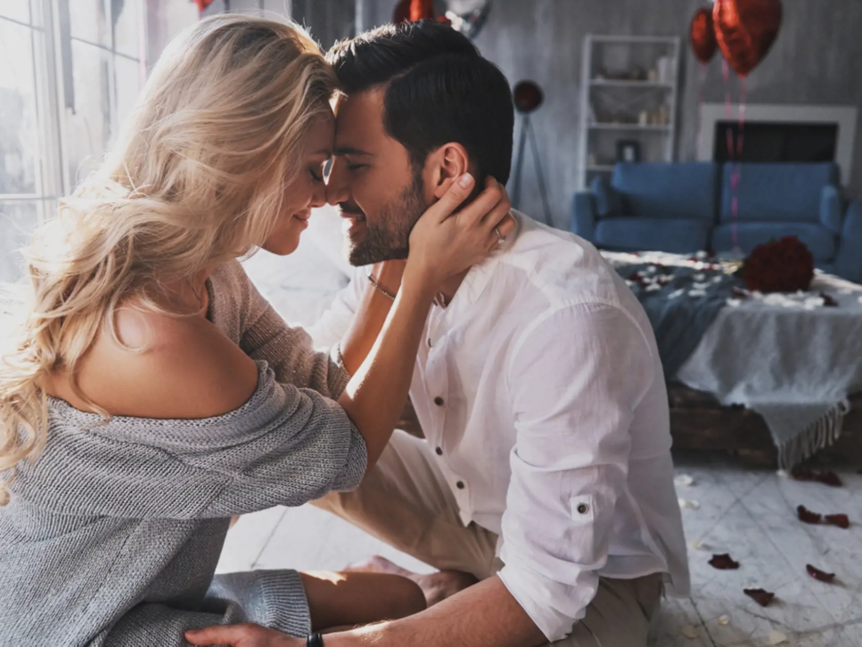 Loving,Everything,About,Her.,Beautiful,Young,Couple,Bonding,And,Smiling