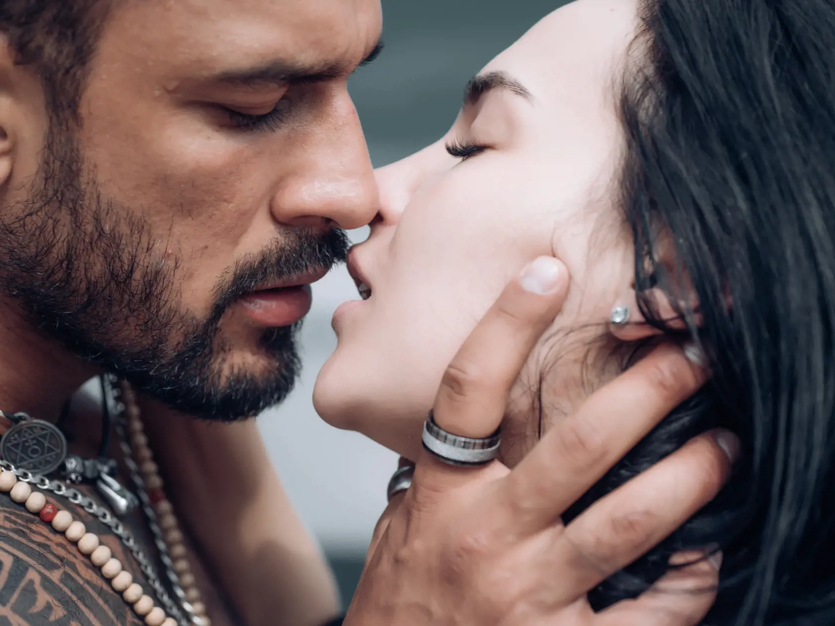 Sensual,Couple,Kiss.,I,Love,You.,Couple,In,Love.,Romantic