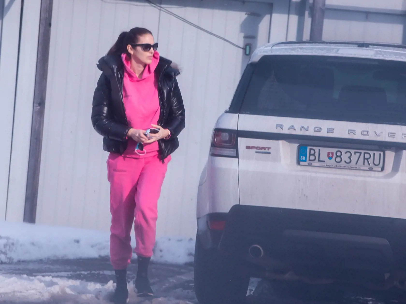 Na snímke je Barbora Richterová počas dna v uliciach hlavného mesta. 