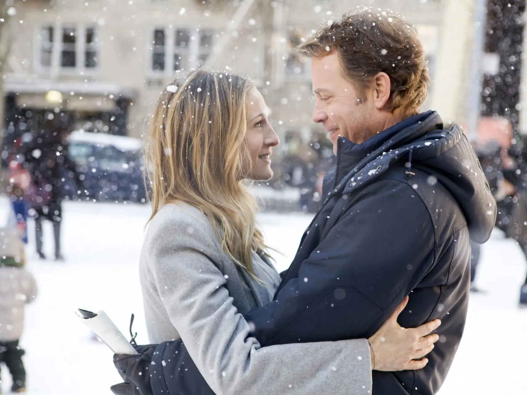 SARAH JESSICA PARKER and GREG KINNEAR star in I DON'T KNOW HOW SHE DOES IT. 