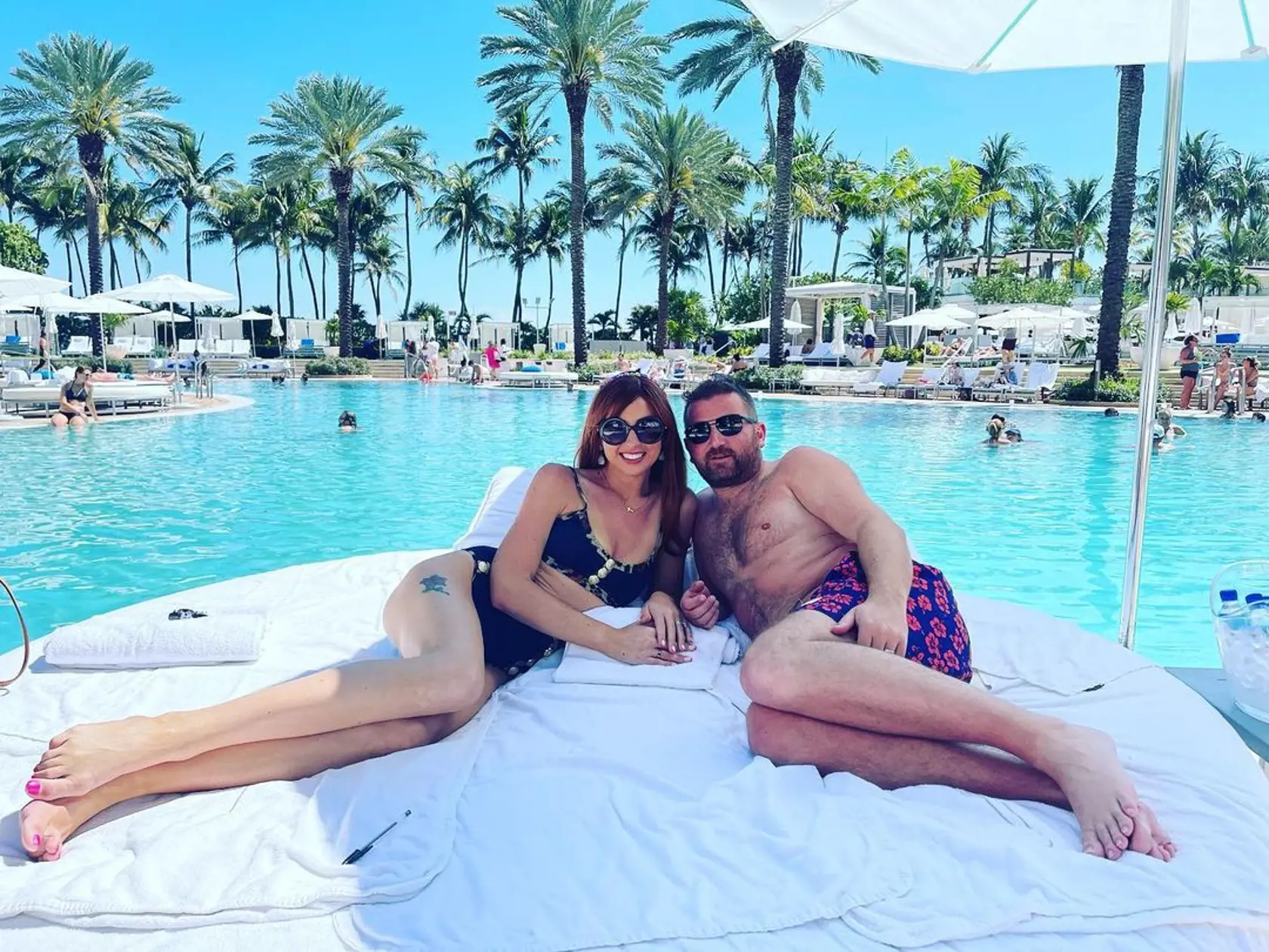 Manželia na dovolenke v Miami Beach