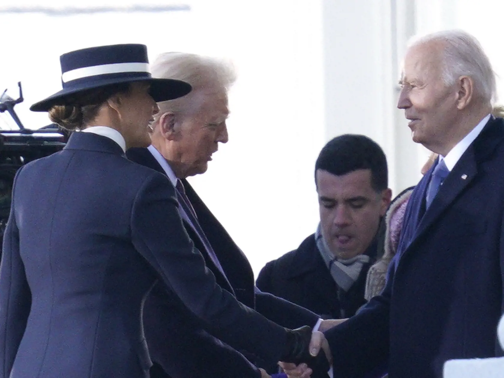 Inaugurácia Donalda Trumpa. Na snímke s Joe Bidonom.
