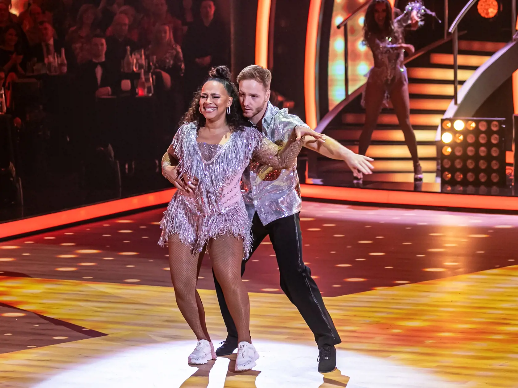Prvé kolo Lets Dance 2024. Na snímke speváčka Tina a Vilém Šír.