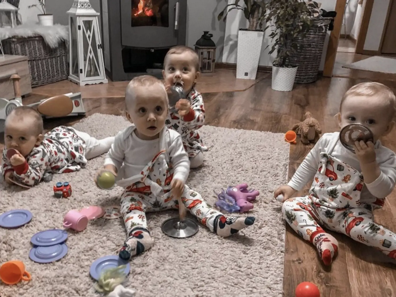 Ročně štvorčatá z Torysy pri Sabinove - Damián, Hugo, Noémi a Eliška.