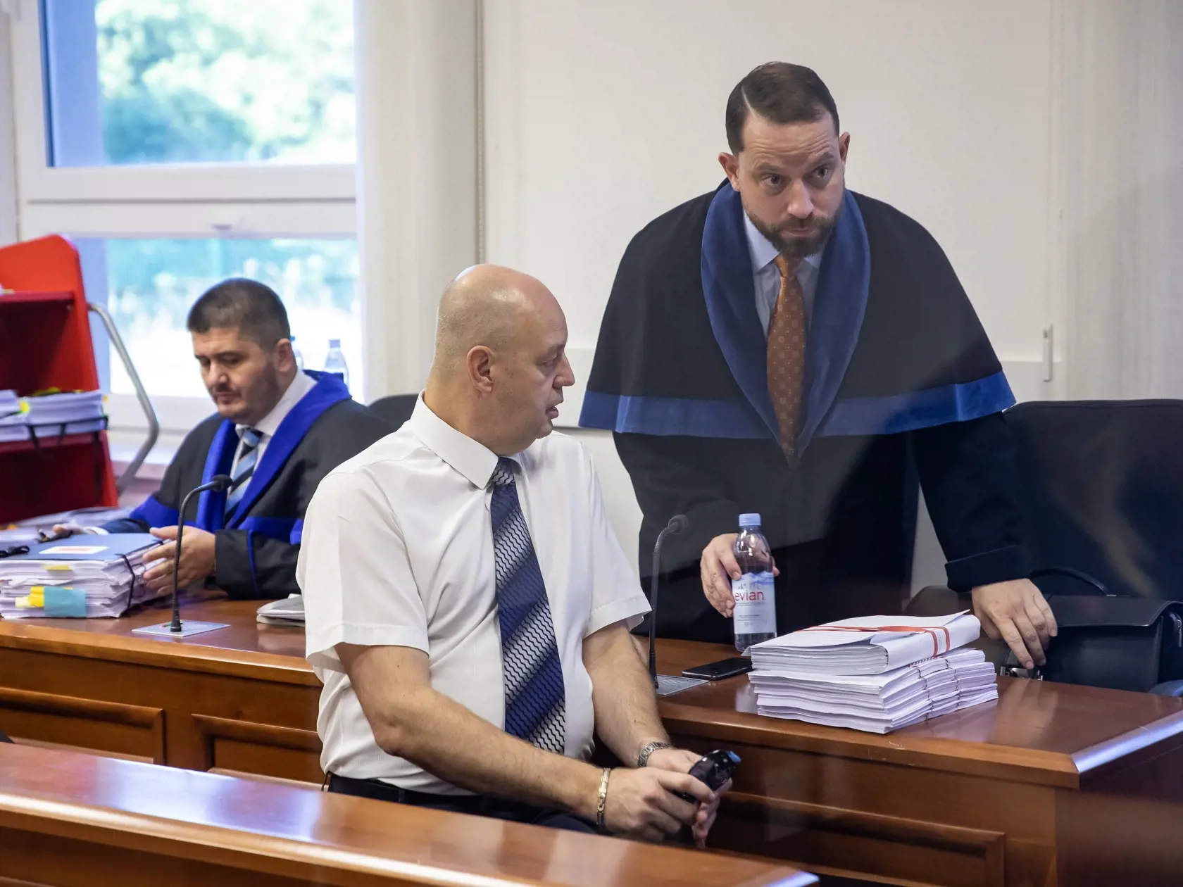 Špecializovaný trestný súd v Pezinku v prípade falšovania zmeniek. Na fotke: Pavol Rusko