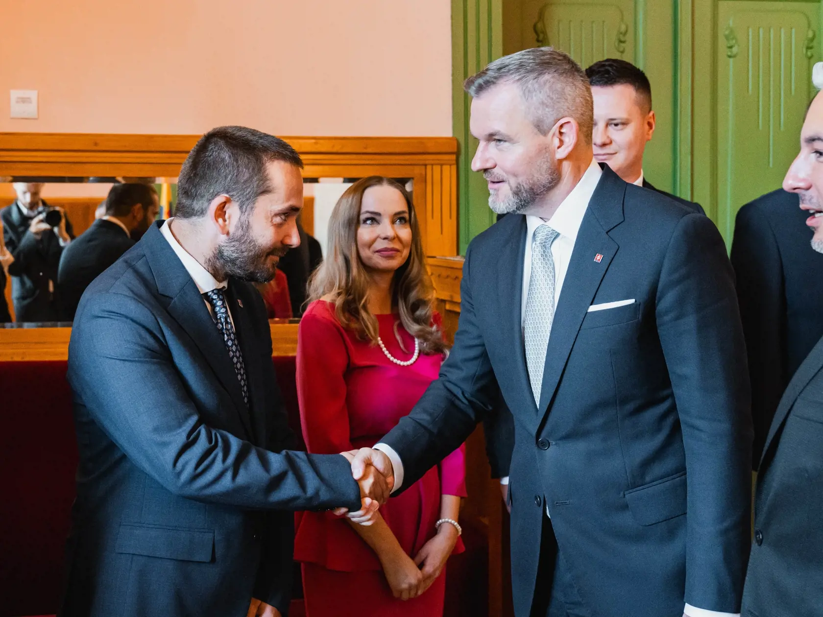 Návšteva Petra Pellegriniho u košického župana Rastislava Trnku.
