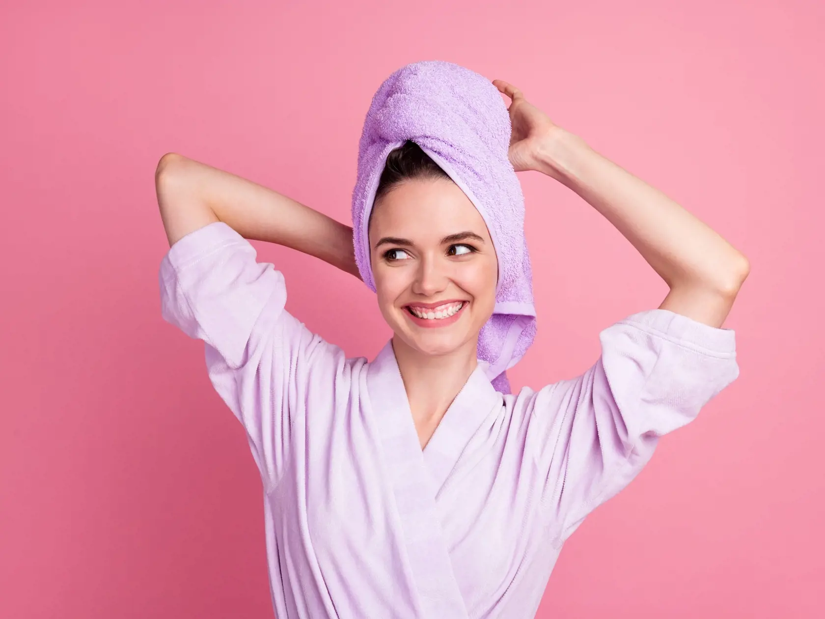Close-up,Portrait,Of,Nice,Attractive,Cheerful,Girl,Wearing,Turban,On