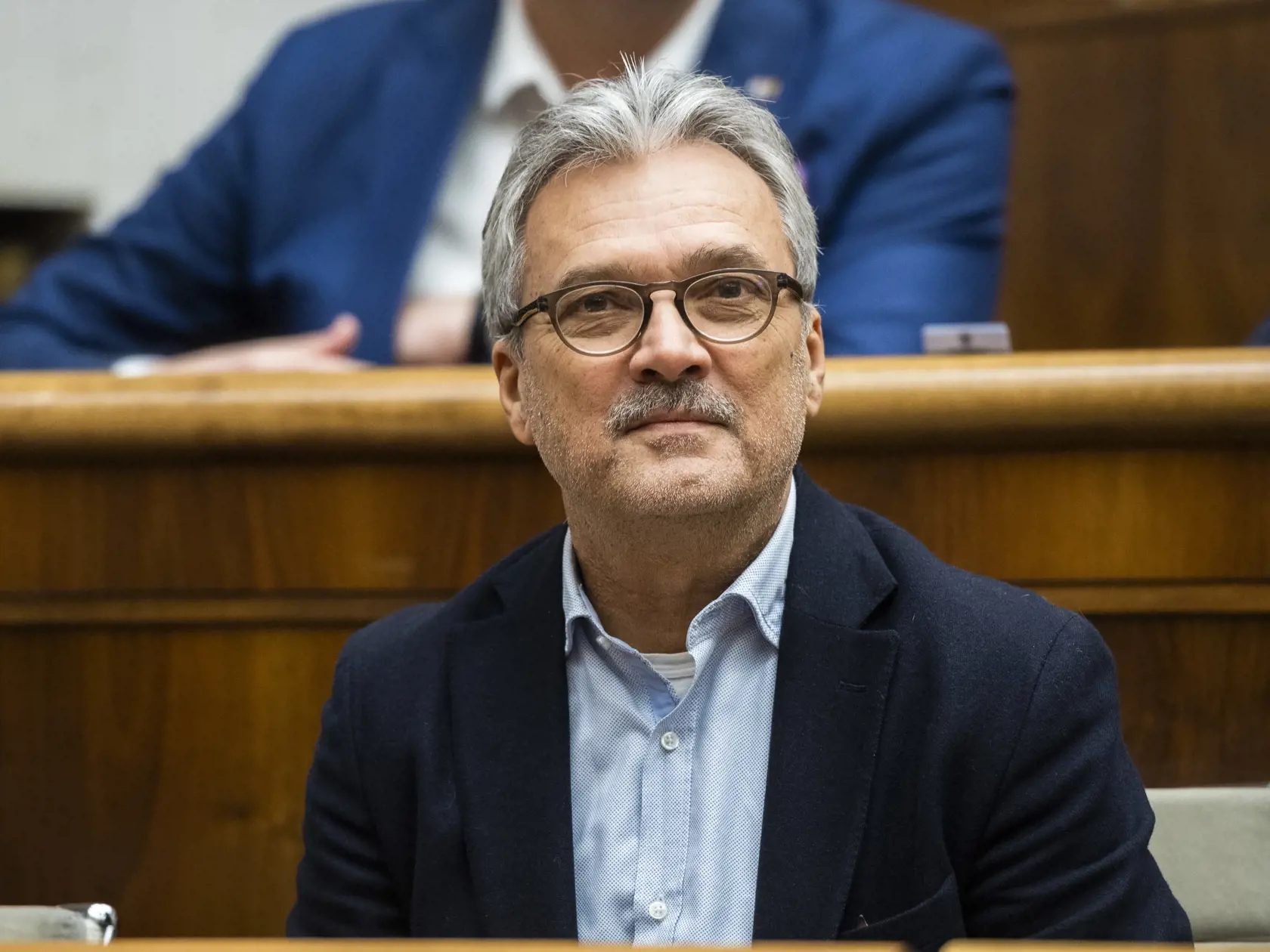 Na snímke poslanec NRSR Augustín Hambálek (SMER-SD) počas 80. mimoriadnej schôdze Národnej rady SR v Bratislave 20. januára 2023. FOTO TASR - Jaroslav Novák