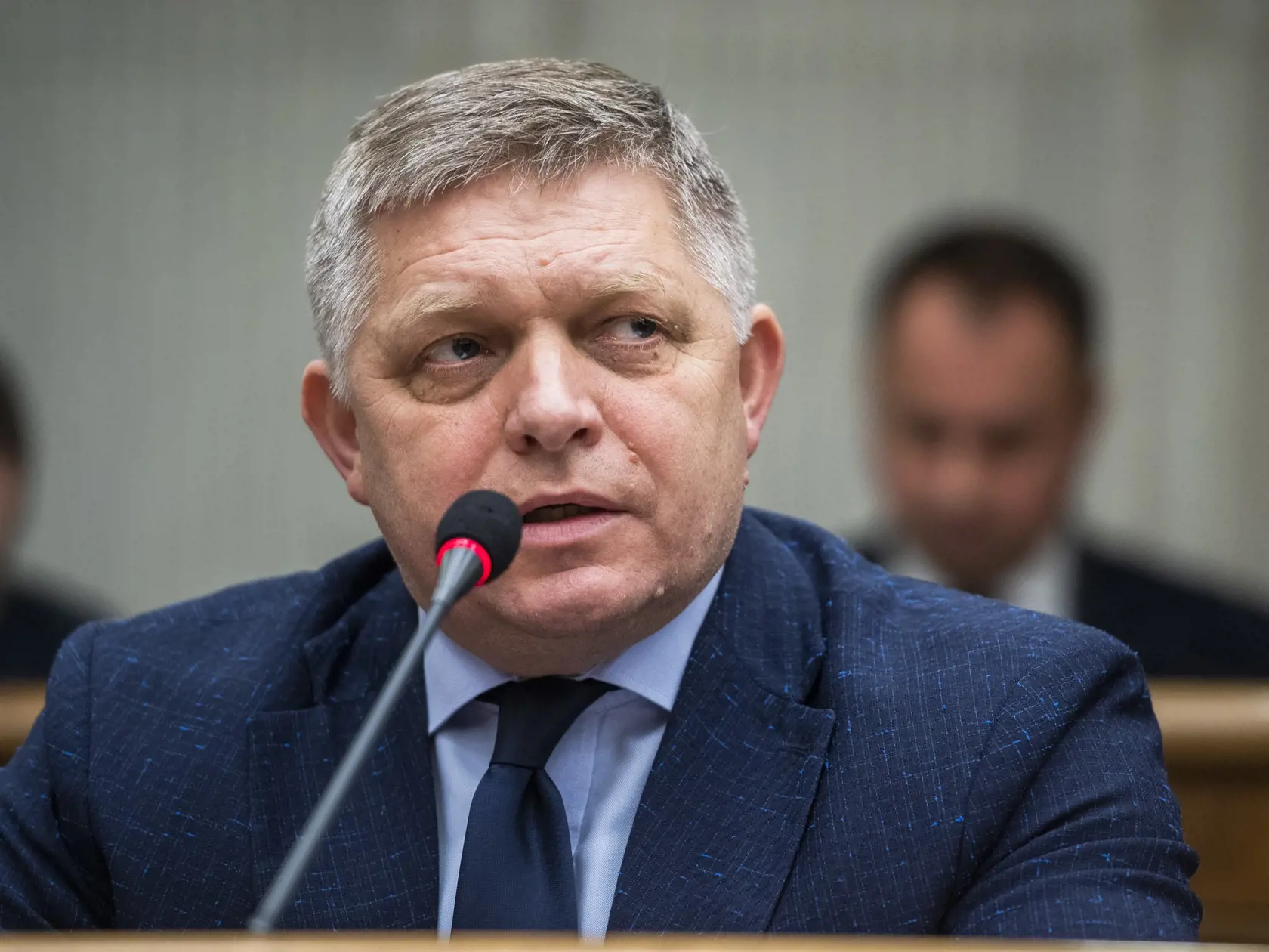 Na snímke poslanec NRSR Robert Fico (SMER-SD) počas hlasovania na 78. schôdzi NRSR o zmene Ústavy na skrátenie volebného obdobia v Bratislave 25. januára 2023. FOTO TASR - Jaroslav Novák