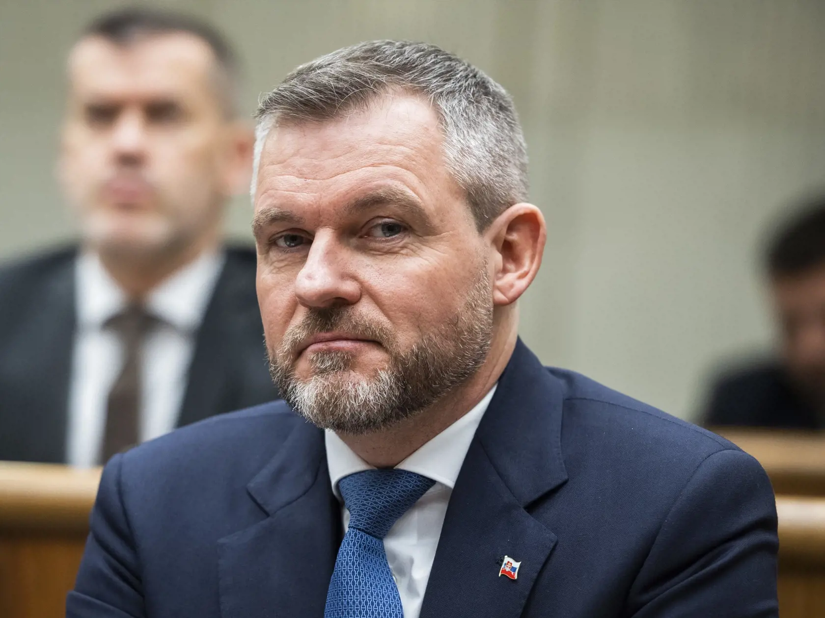 Na snímke poslanec NRSR Peter Pellegrini (nezaradený) počas hlasovania na 78. schôdzi NRSR o zmene Ústavy na skrátenie volebného obdobia v Bratislave 25. januára 2023. FOTO TASR - Jaroslav Novák