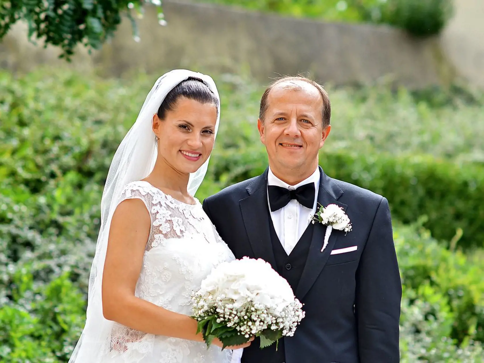 Lucia a jej manžel, primátor Trenčína, Richard Rybníček.