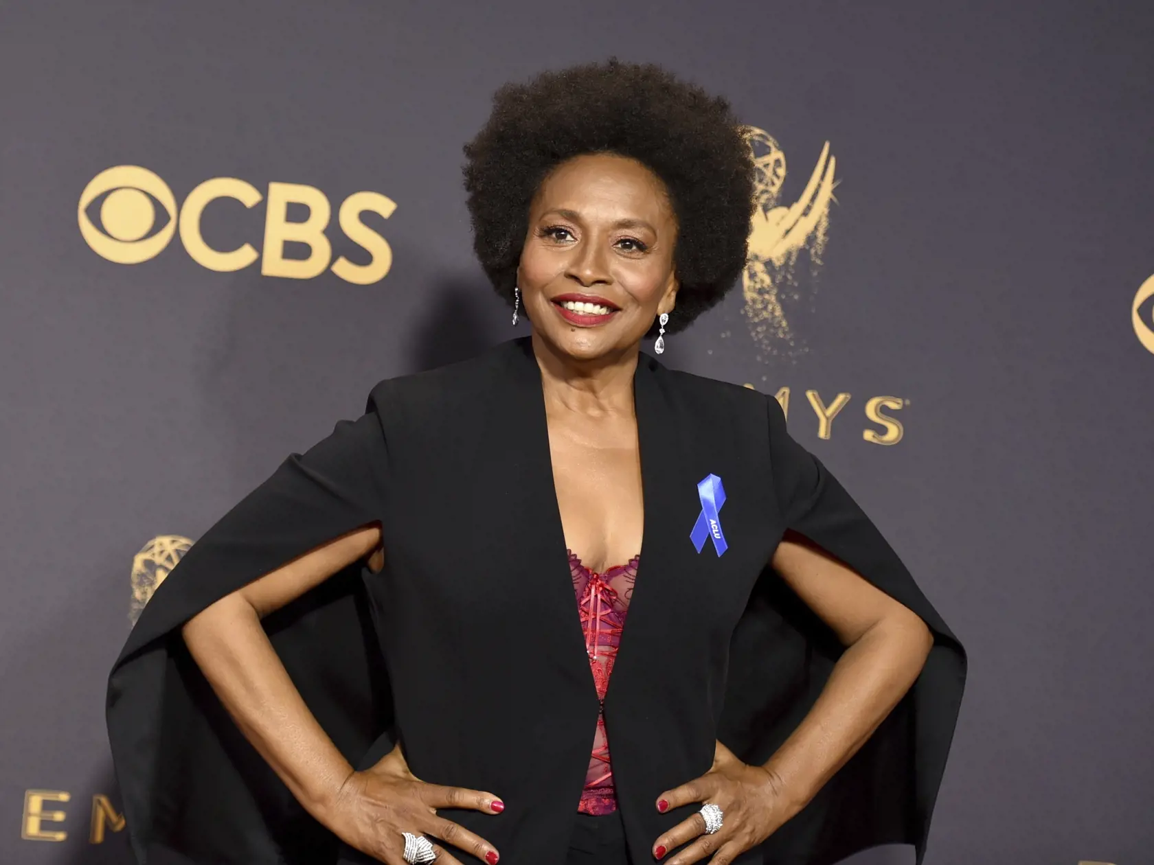 FILE- In this Sept. 17, 2017, file photo Jenifer Lewis arrives at the 69th Primetime Emmy Awards at the Microsoft Theater in Los Angeles. ESSENCE has named four actresses as its annual â€śBlack Women in Hollywoodâ€ť honorees. They are Regina Hall, Amandla Stenberg, Kiki Layne and Lewis. The awards luncheon will be held Feb. 21 in Beverly Hills, Calif. (Photo by Richard Shotwell/Invision/AP, File)