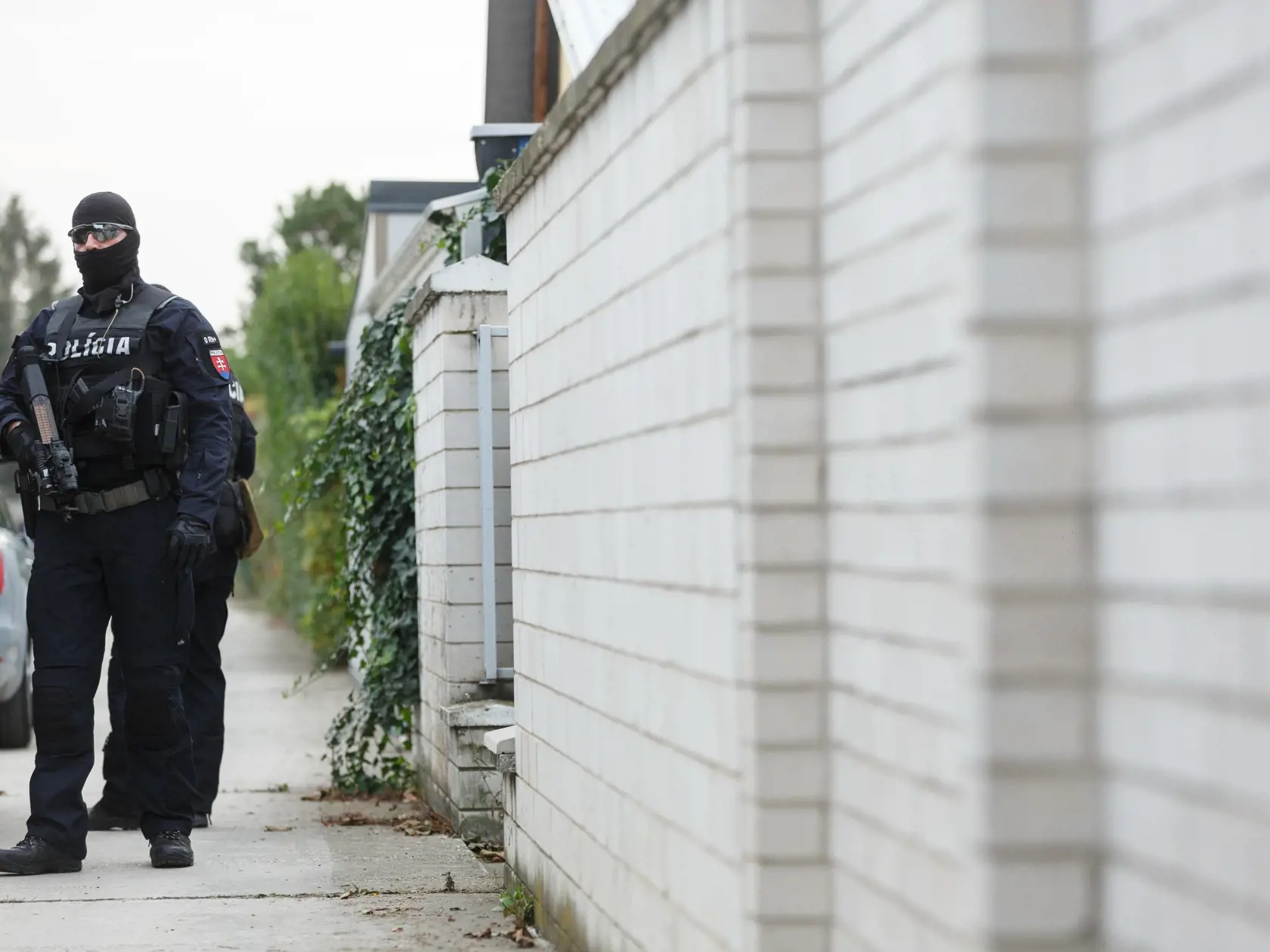 Policajná obhliadka majetkov  Mariána Kocnera. 