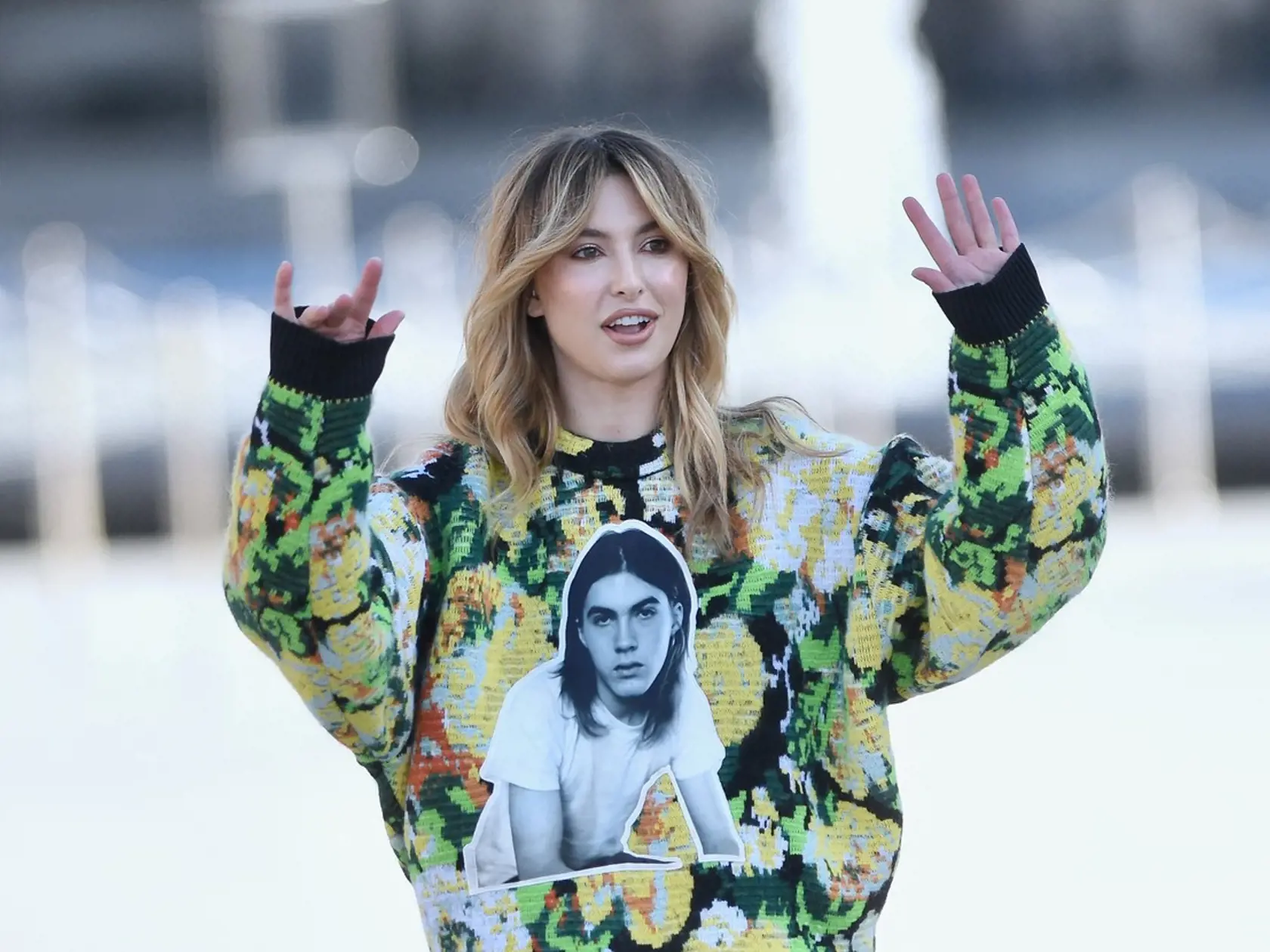Celebrityna prehliadke Louis Vuitton v Paríži