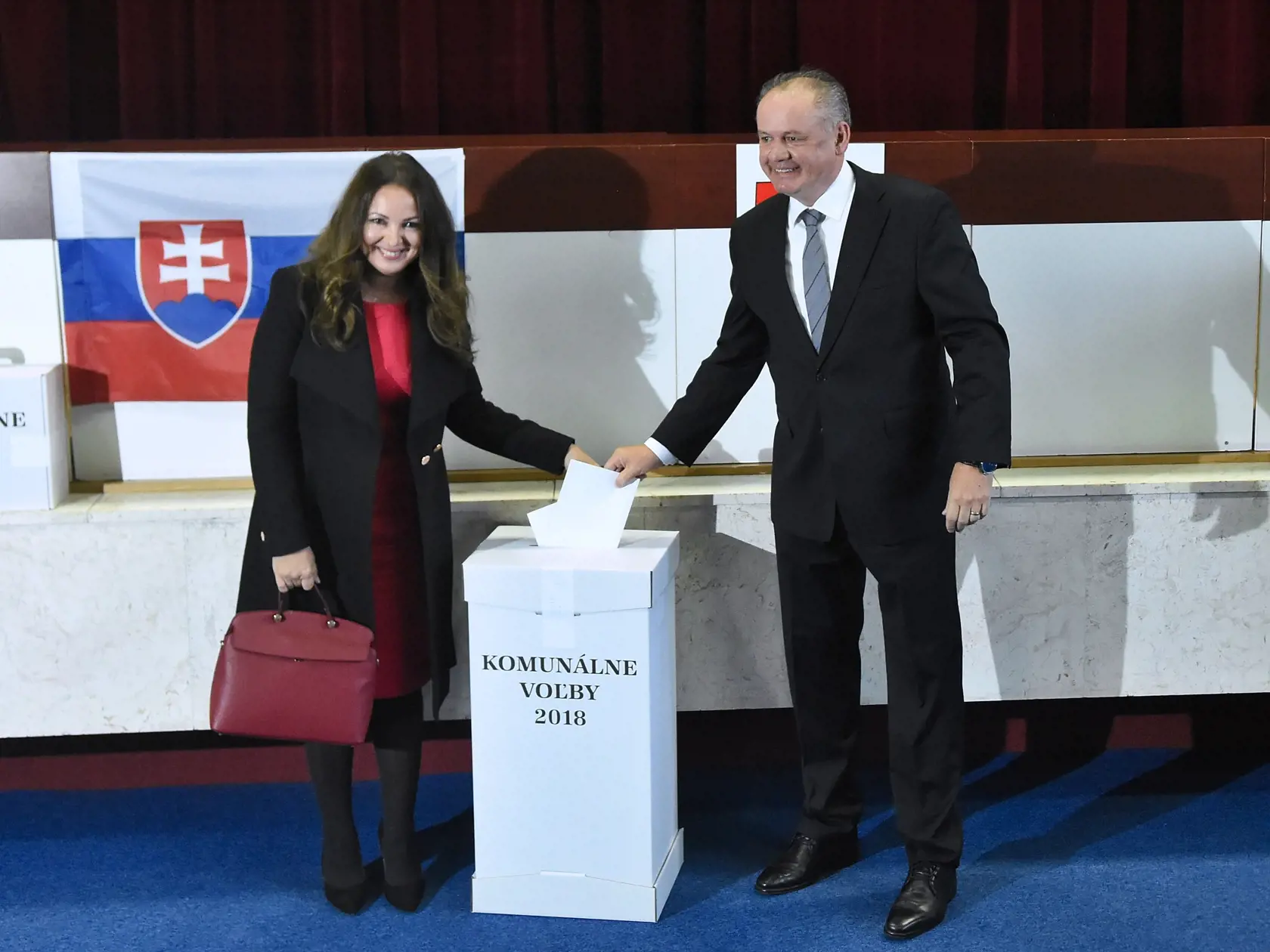 Prezident Andrej Kiska s manželkou volili v Poprade.