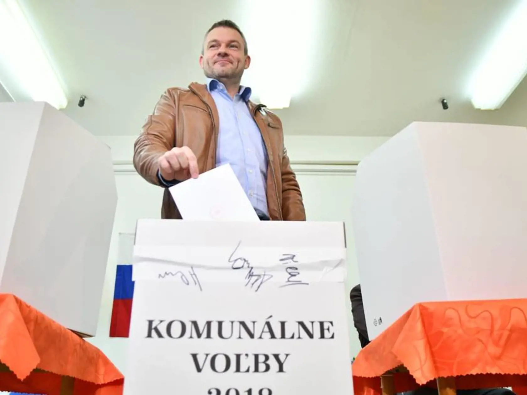 Peter Pellegrini volil v Banskej Bystrici.