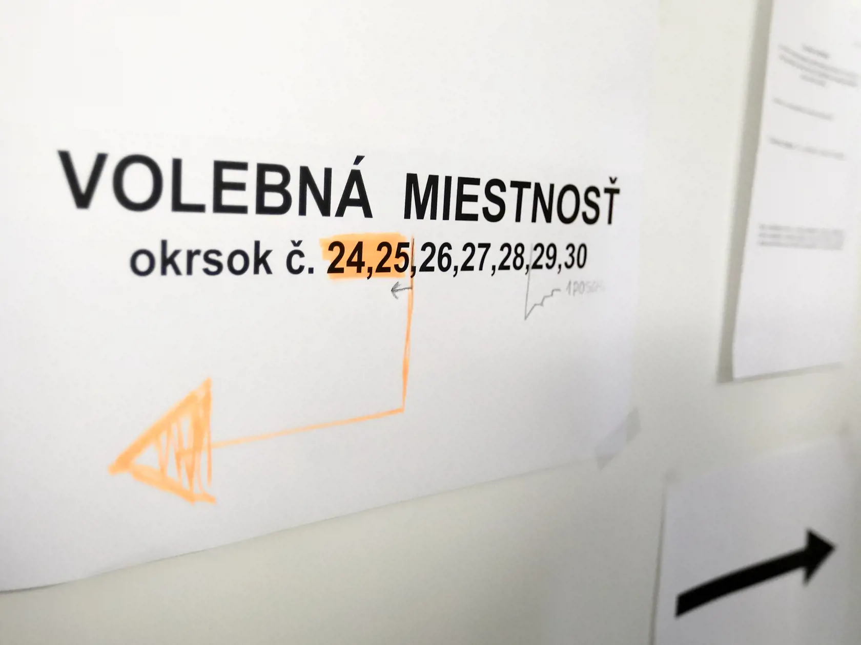 Na snímke komunálne voľby 2018 na ZŠ Majerníkova, Karlova ves.