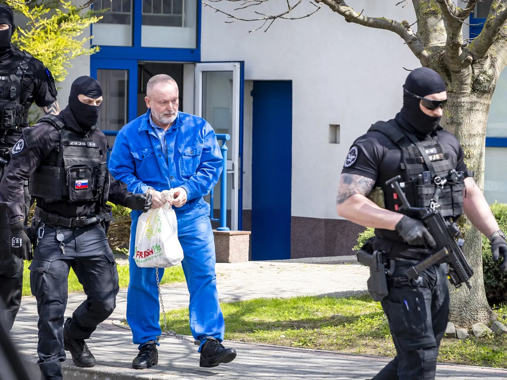 Na snímke je Robert Lališ alias Kýbel na Najvyššom súde SR v Bratislave. 