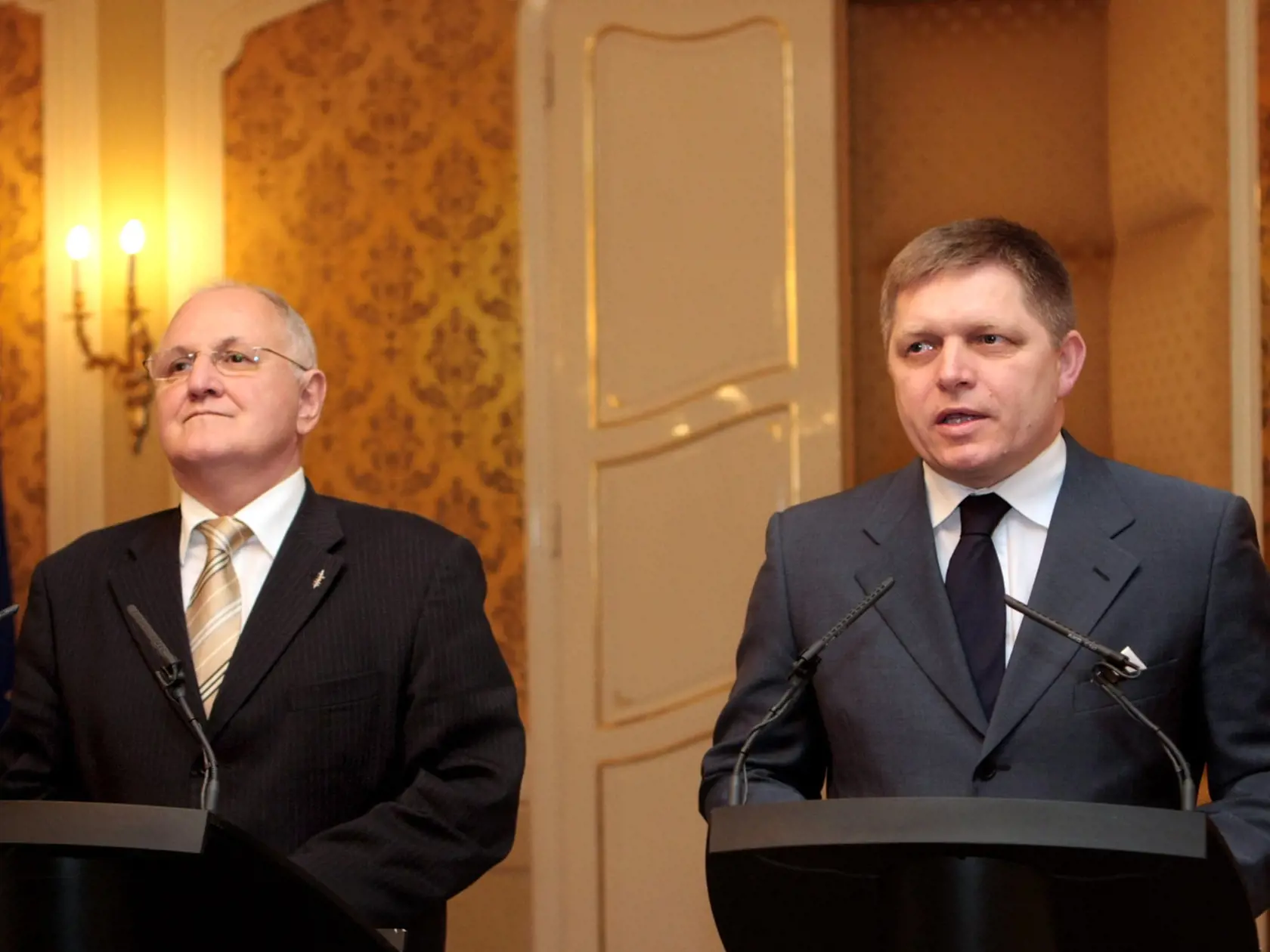 Robert Fico po kontrolnej návšteve u podpredsedu vlády Dušana Čaploviča.