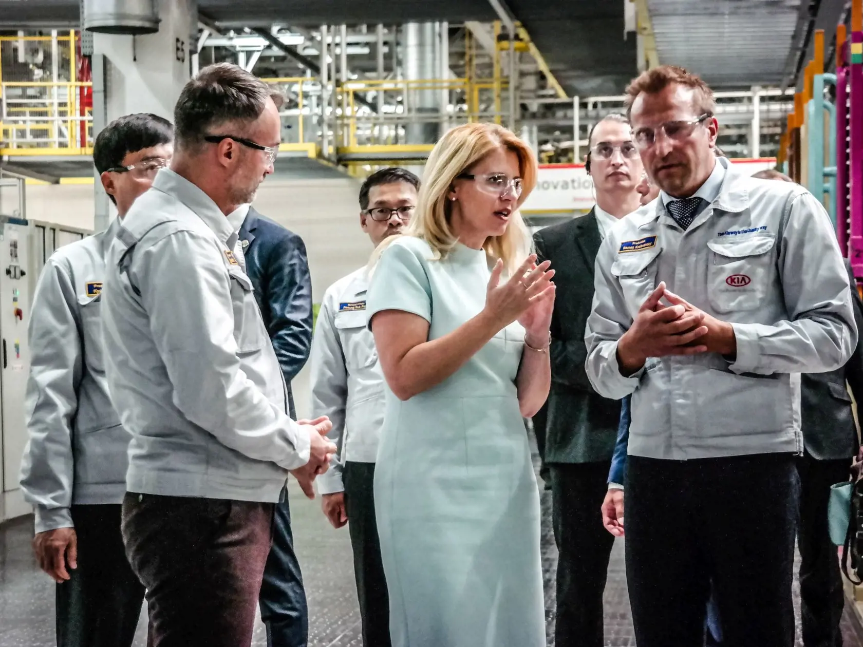 Zuzana Čaputová v žilinskej fabrike Kia Motors Corporation