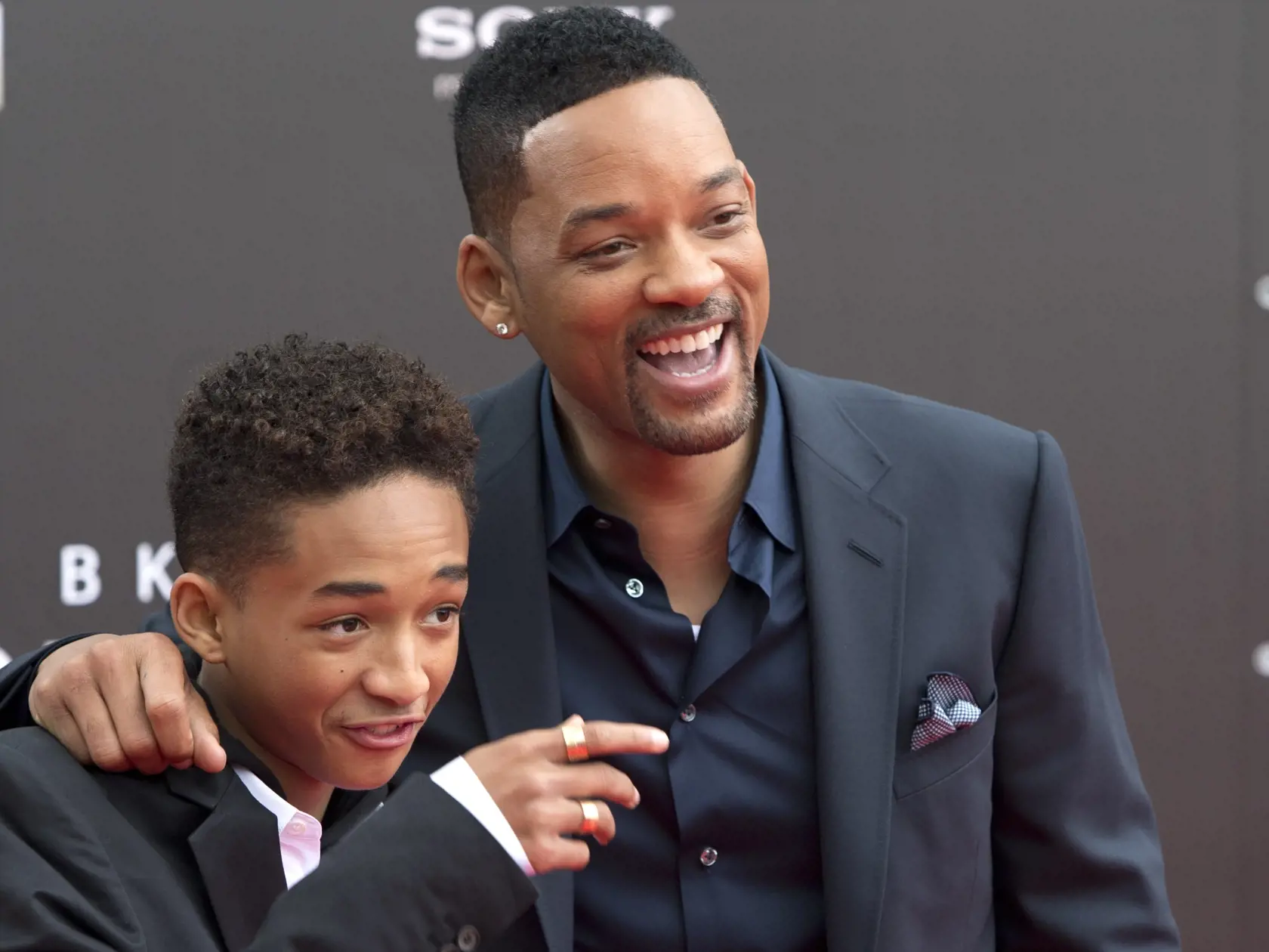 Americký herec a raper Will Smith a jeho syn Jaden.