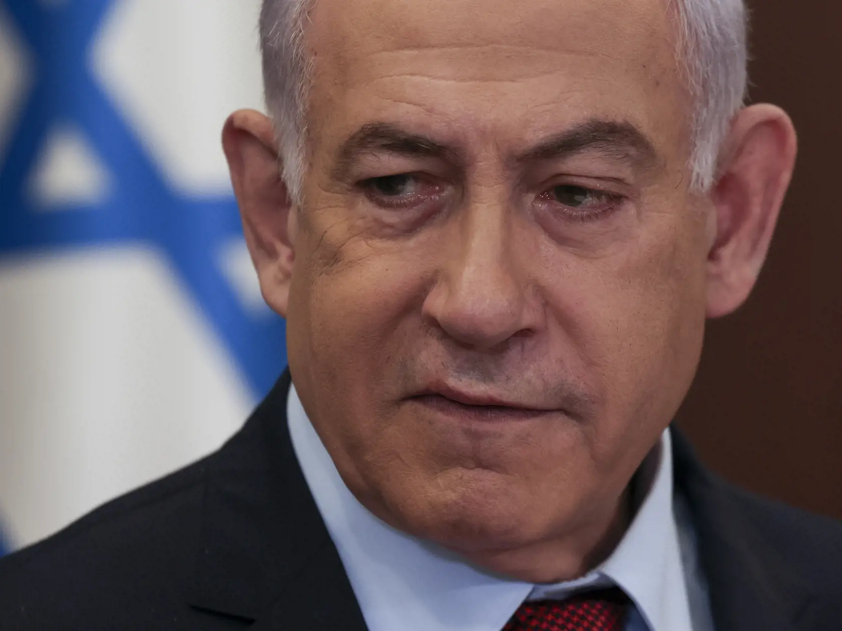 Wa 34 Jeruzalem - Izraelský premiér Benjamin Netanjahu gestikuluje na zasadnutí vlády v Jeruzaleme v nedeľu 10. decembra 2023. FOTO TASR/AP

Israeli Prime Minister Benjamin Netanyahu attends the weekly cabinet meeting at the Prime Minister's office in Jerusalem, Sunday, Dec. 10, 2023. (Ronen Zvulun/Pool Photo via AP)