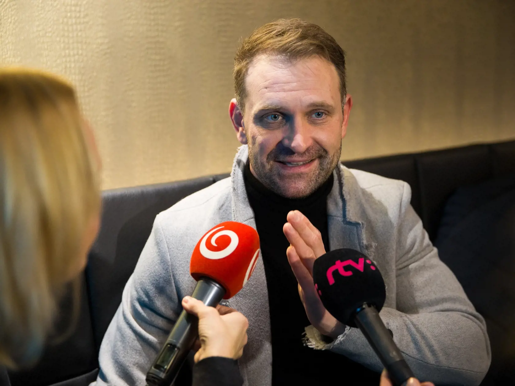 Premiéra slovenského mysteriózneho trileru "Trhlina" v jednom z bratislavských kín. Na snímke Tomáš Maštalír.