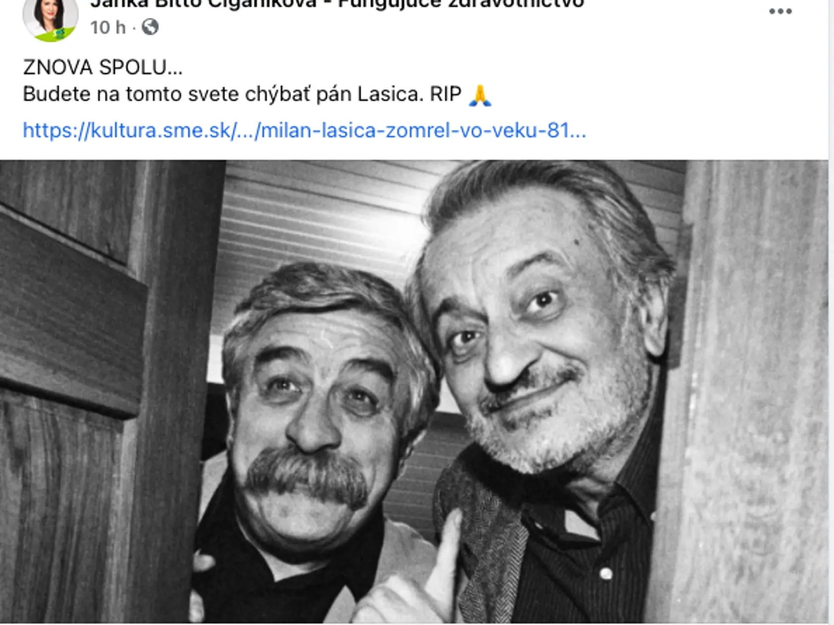 Smutná správa zasiahla aj Cigánikovú.