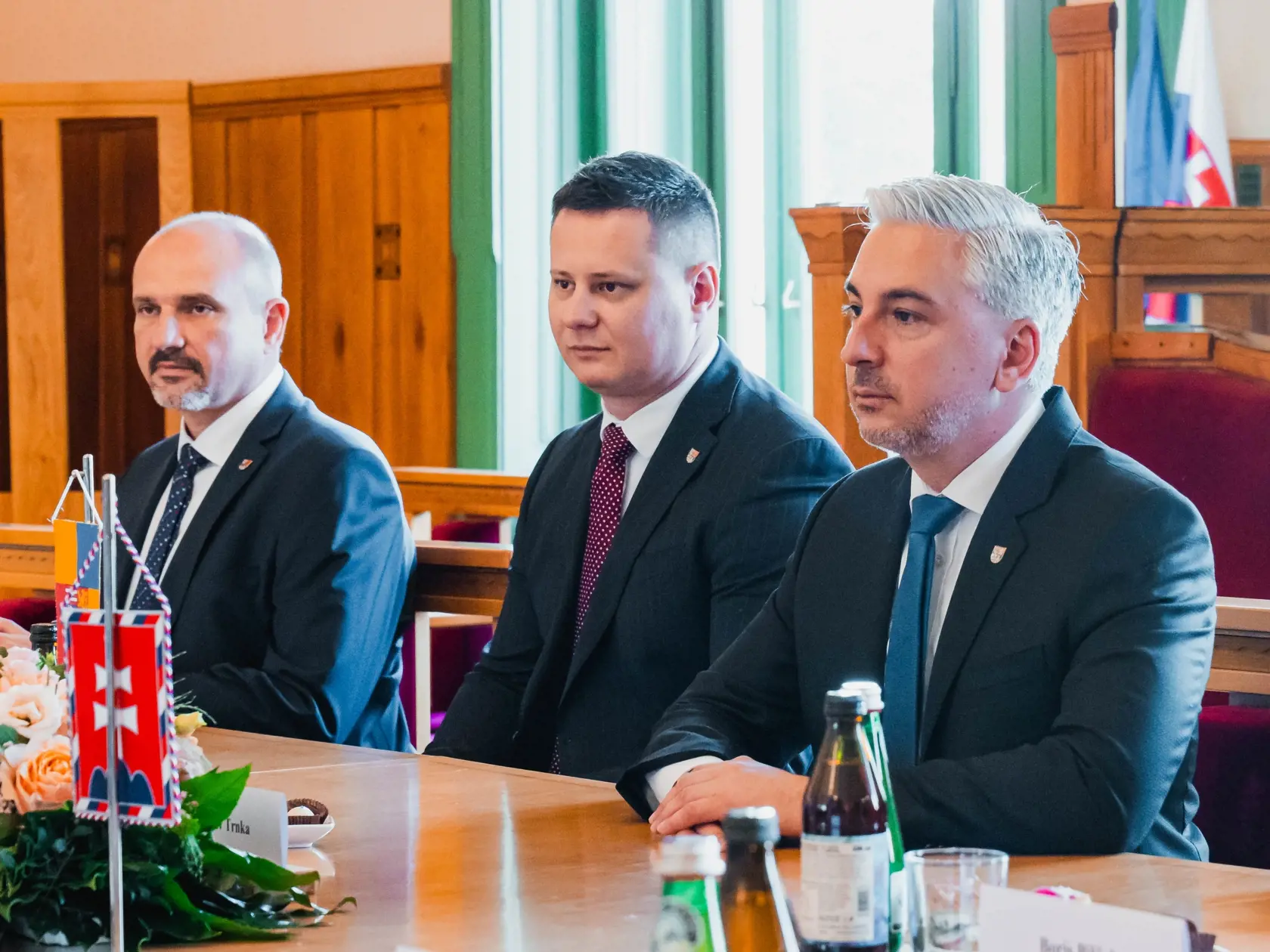 Návšteva Petra Pellegriniho u košického župana Rastislava Trnku.