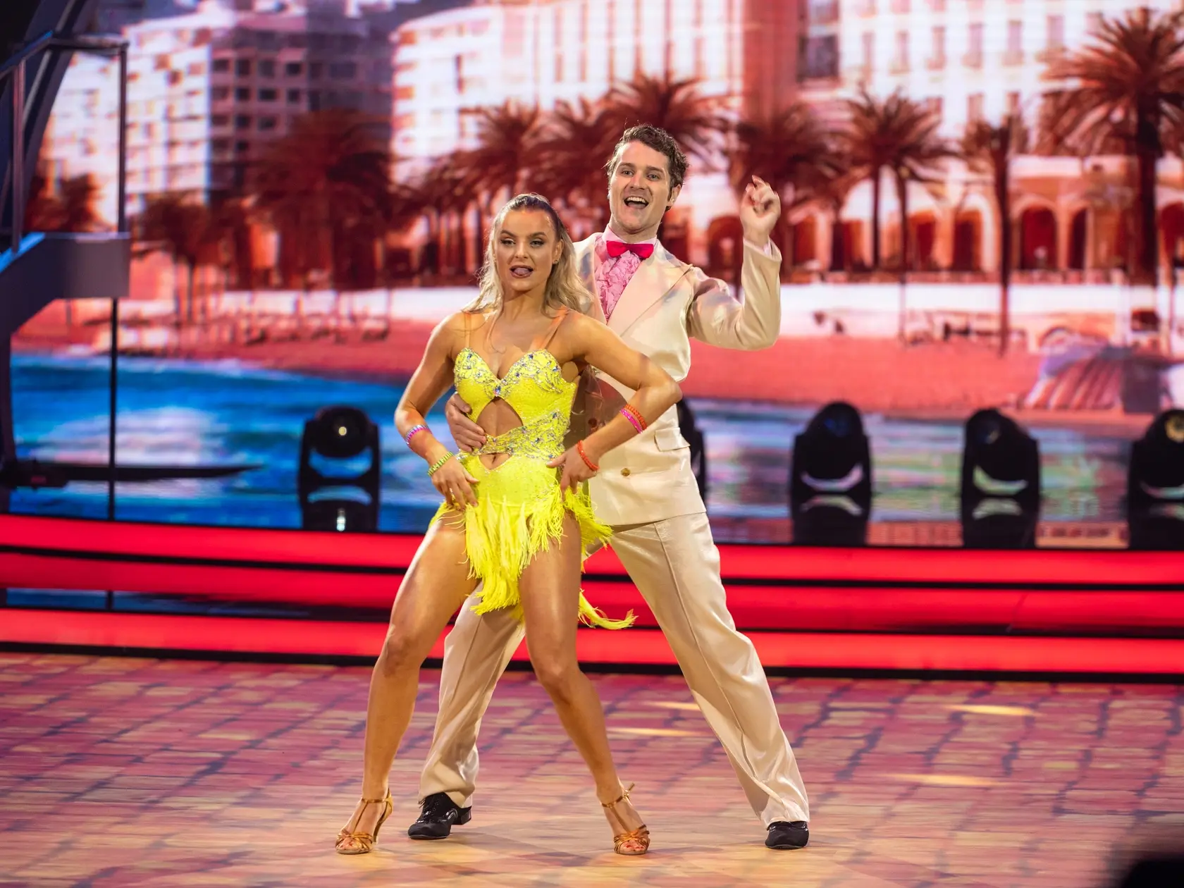 Na snímke Marek Rozkoš a Natália Horváthová počas šiesteho kola Let's dance 2025.