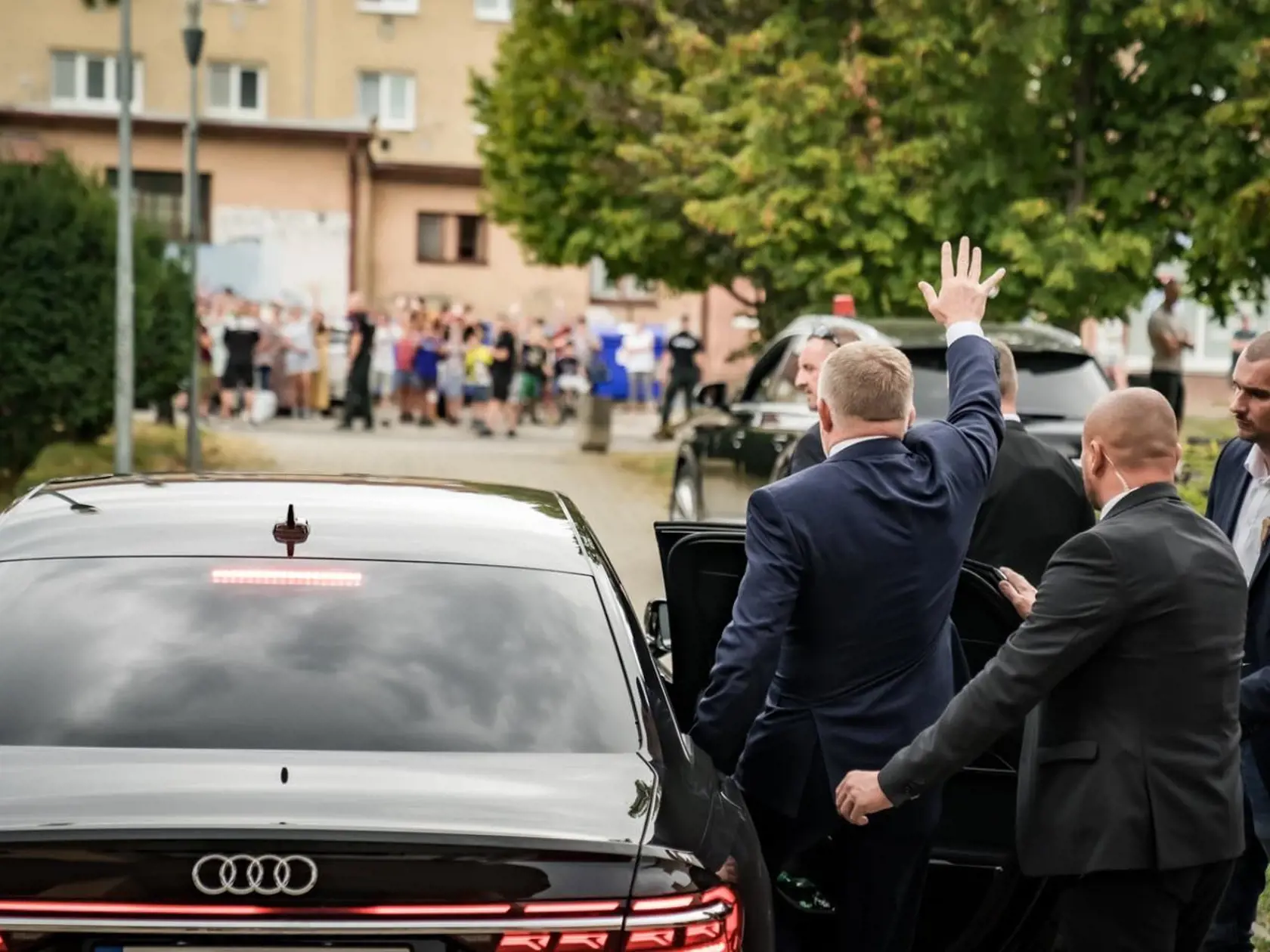 Robert Fico sa prvýkrát od atentátu vrátil do Handlovej v rámci výjazdového rokovania premiéra 6. septembra 2024.