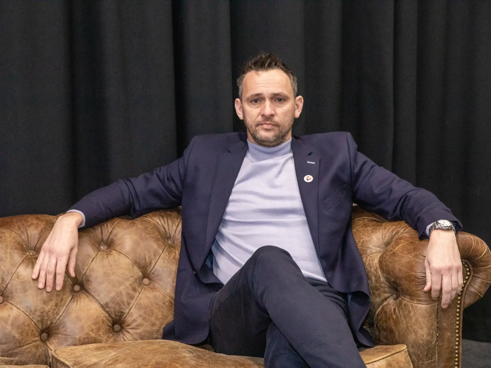 Na snímke je bývalý slovenský profesionálny tenista a  poslanec Národnej rady Slovenskej republiky za stranu OBYČAJNÍ ĽUDIA a nezávislé osobnosti Ján Krošlák.