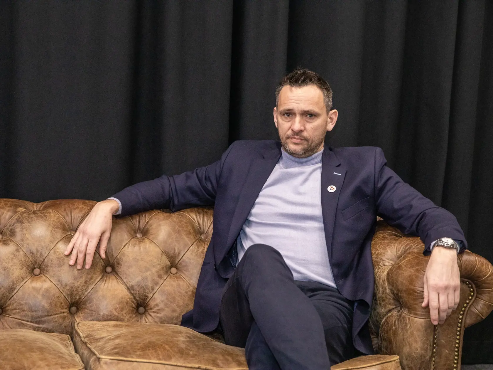 Na snímke je bývalý slovenský profesionálny tenista a  poslanec Národnej rady Slovenskej republiky za stranu OBYČAJNÍ ĽUDIA a nezávislé osobnosti Ján Krošlák.