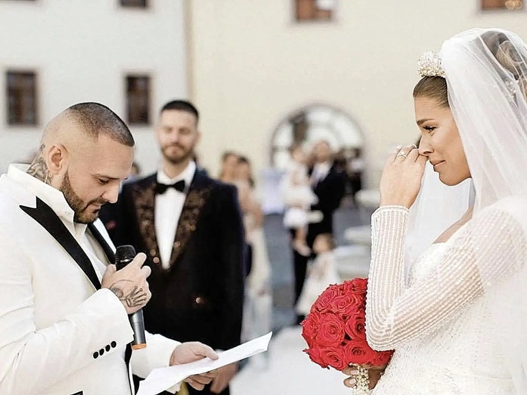 Najemotívnejšou časťou svadby pre Rytmusa boli sľuby. 