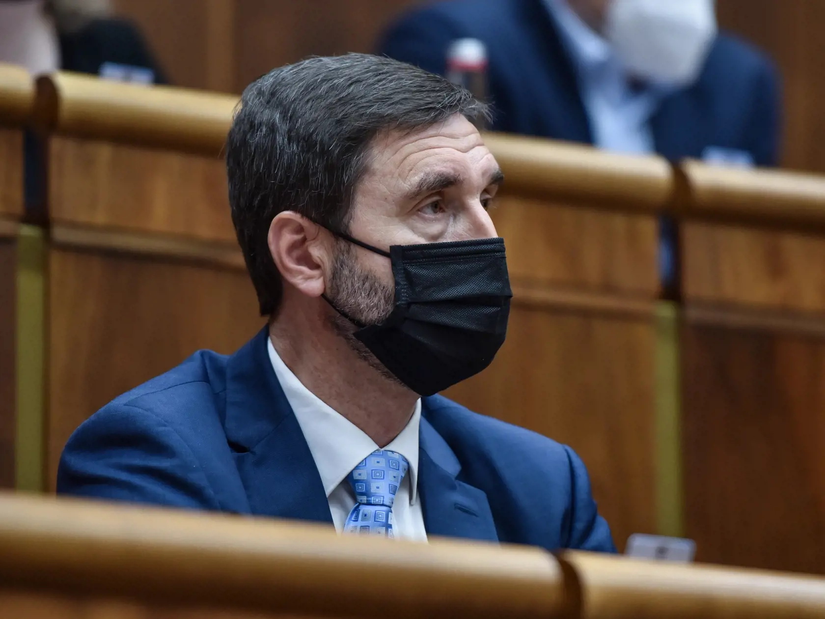 Na snímke podpredseda  NR SR Juraj Blanár (Smer-SD) počas 60. schôdze Národnej rady SR 16. marca 2022 v Bratislave. FOTO TASR - Pavol Zachar