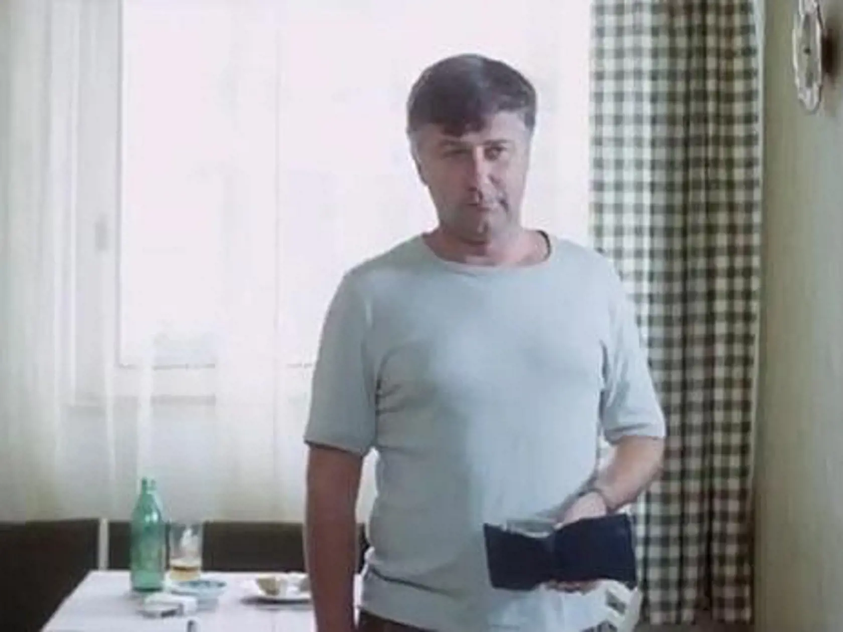 Ladislav Potměšil ako prísny otec Horáček v kultovke Discopříběh.