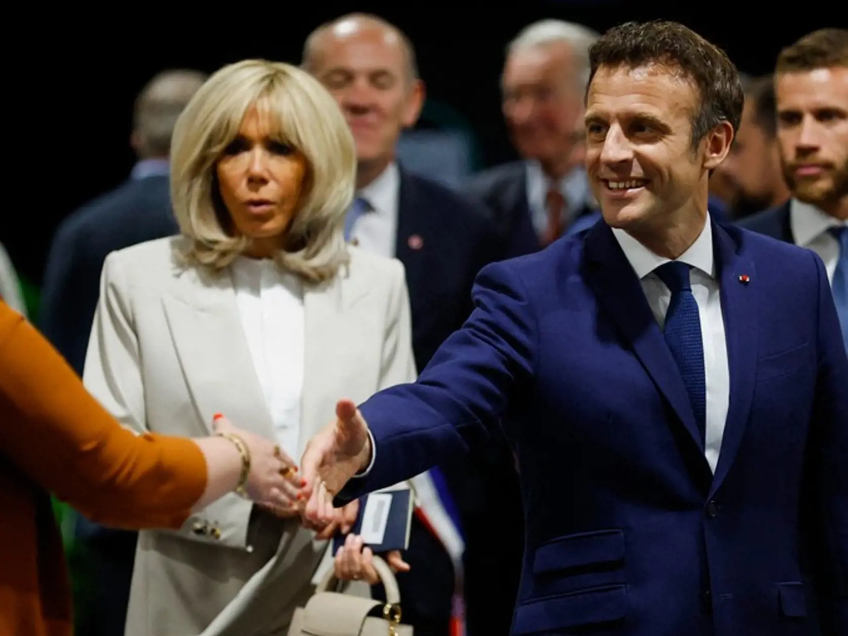 Emmanuel Macron s manželkou Brigitte Macron.