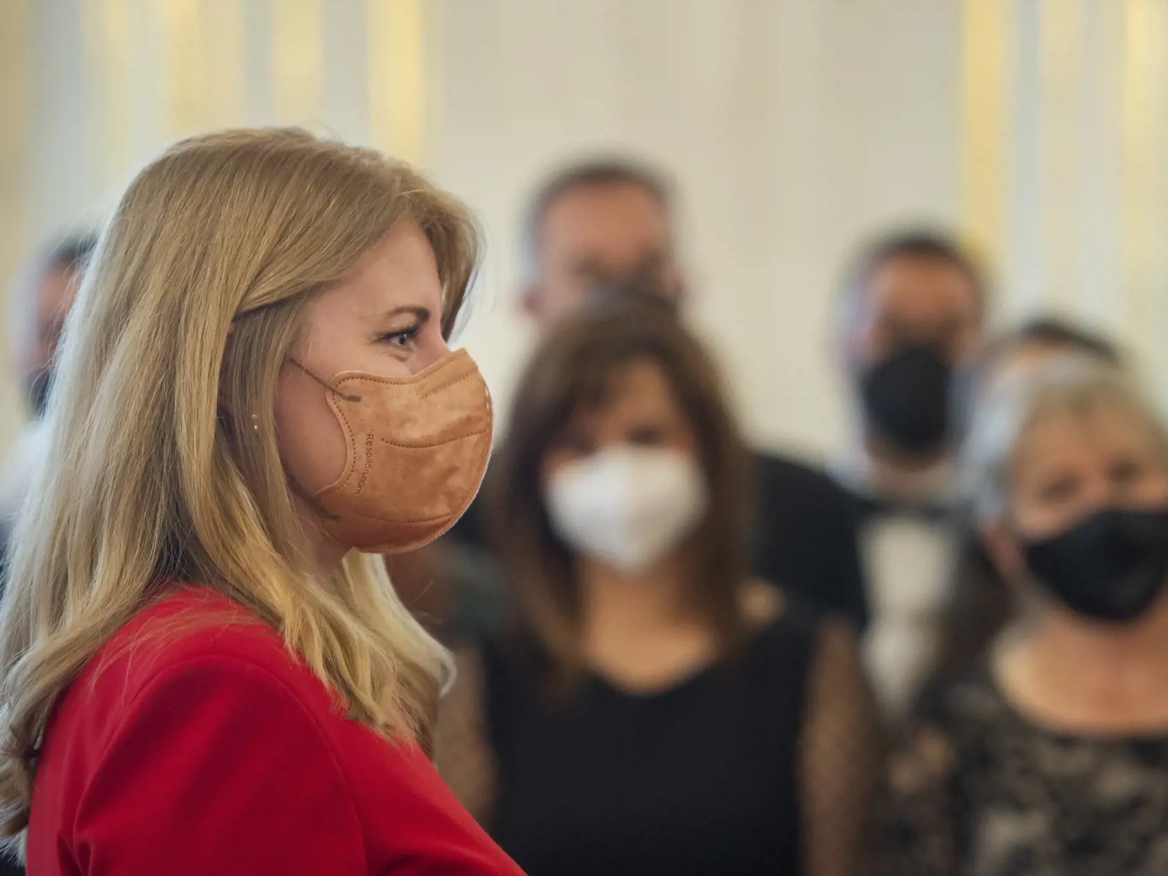Na snímke prezidentka SR Zuzana Čaputová prijala nominovaných v rámci podujatia Dobrovoľník roka 5. apríla 2022 v Bratislave. FOTO TASR - Martin Baumann