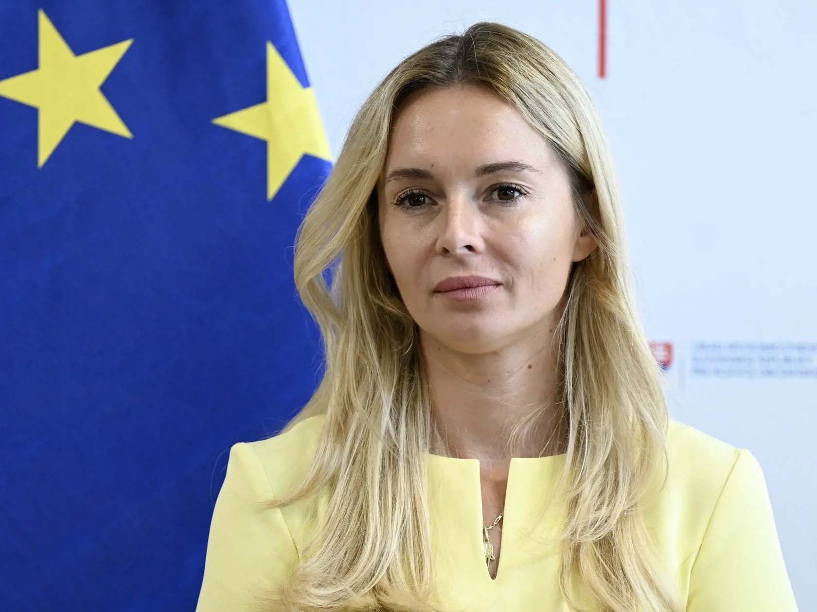 Na snímke splnomocnenkyňa vlády SR pre rozvoj občianskej spoločnosti Simona Zacharová počas tlačovej konferencie pri predstavení agendy Úradu splnomocnenca a štyroch nových národných projektov za viac ako 13 miliónov eur, v pondelok 22. júla 2024 v Bratislave. FOTO TASR - Pavel Neubauer

