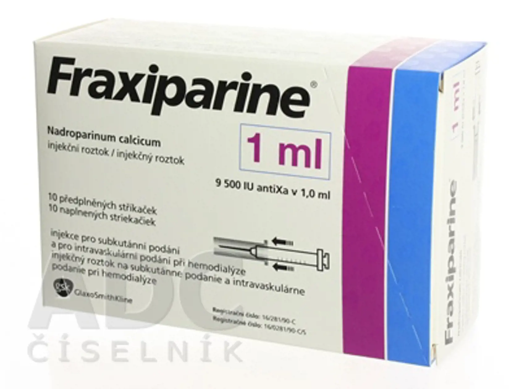 Štátny ústav pre kontrolu liečiv (ŠÚKL) informuje o stiahnutí doleuvedených šarží lieku Fraxiparine 9 500 IU (anti-Xa)/1 ml, sol inj 10x1 ml/9,5 KU (striek.inj.skl.napl.) z trhu.