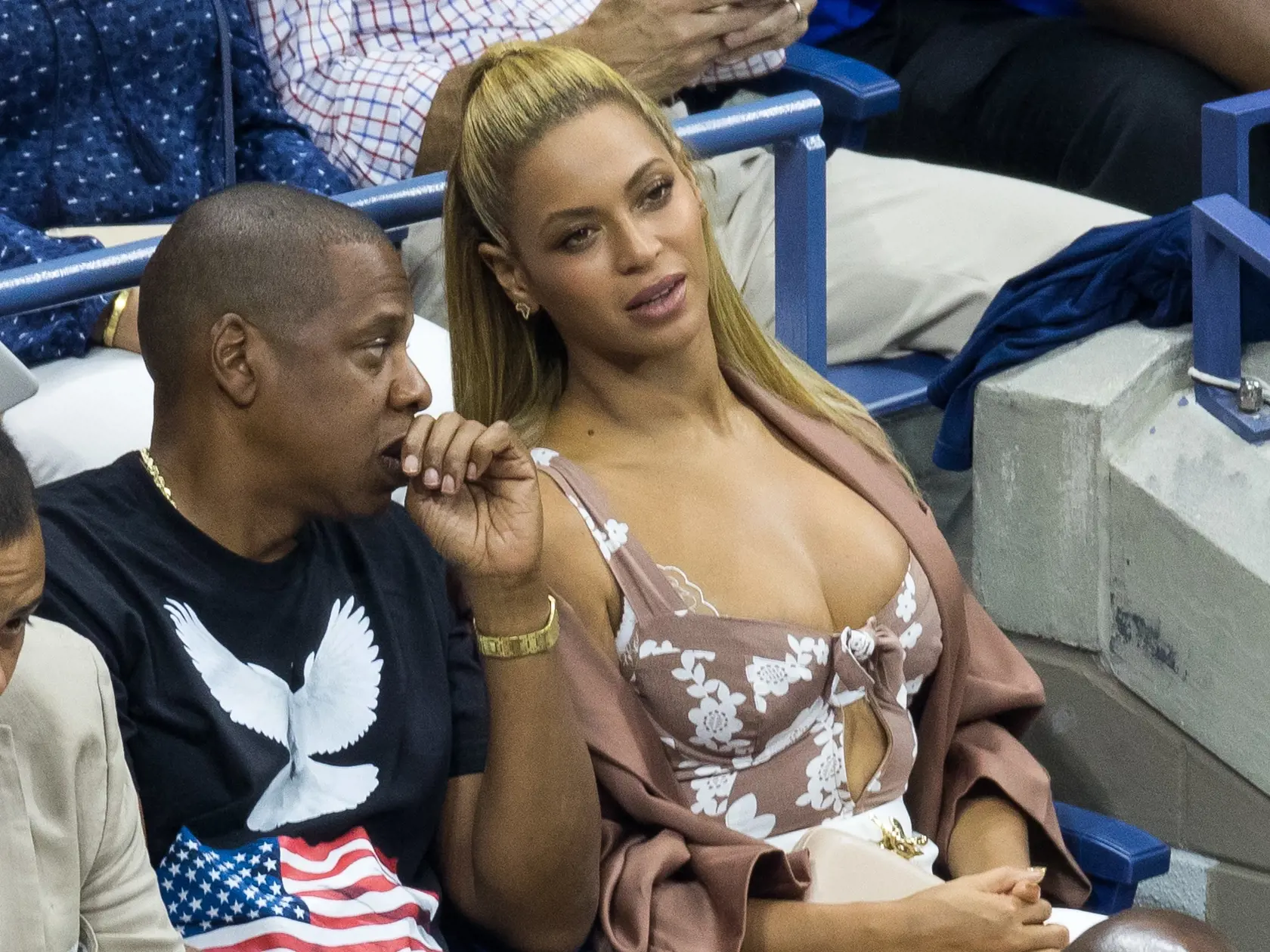 Serene na US Open fandili Beyoncé a Jay-Z.
