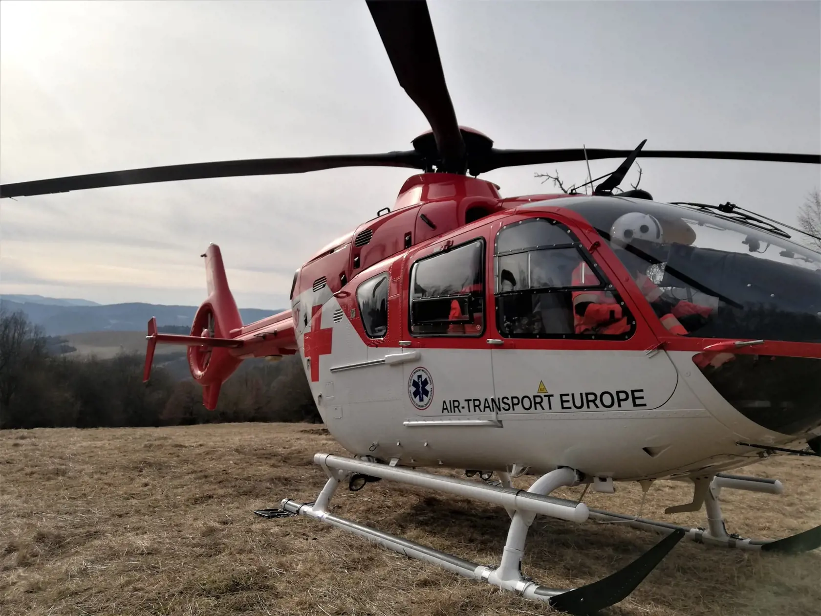 Vrtuľník leteckej záchrannej služby Air - Transport Europe (Ilustračné foto)