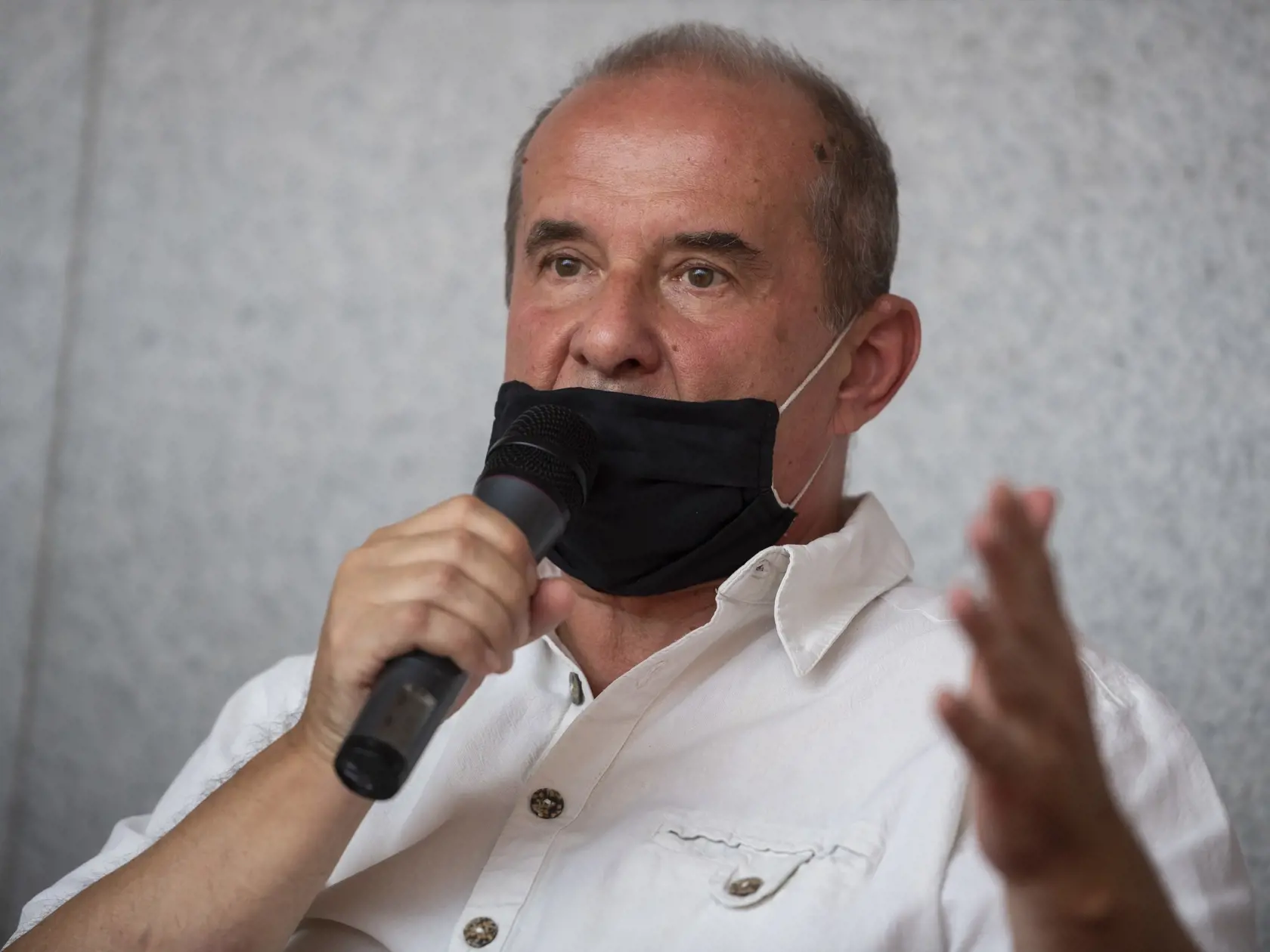 Na snímke generálny riaditeľ SND Peter Kováč počas tlačovej konferencie vedenia Slovenského národného divadla v Bratislave 10. septembra 2020. FOTO TASR - Jaroslav Novák