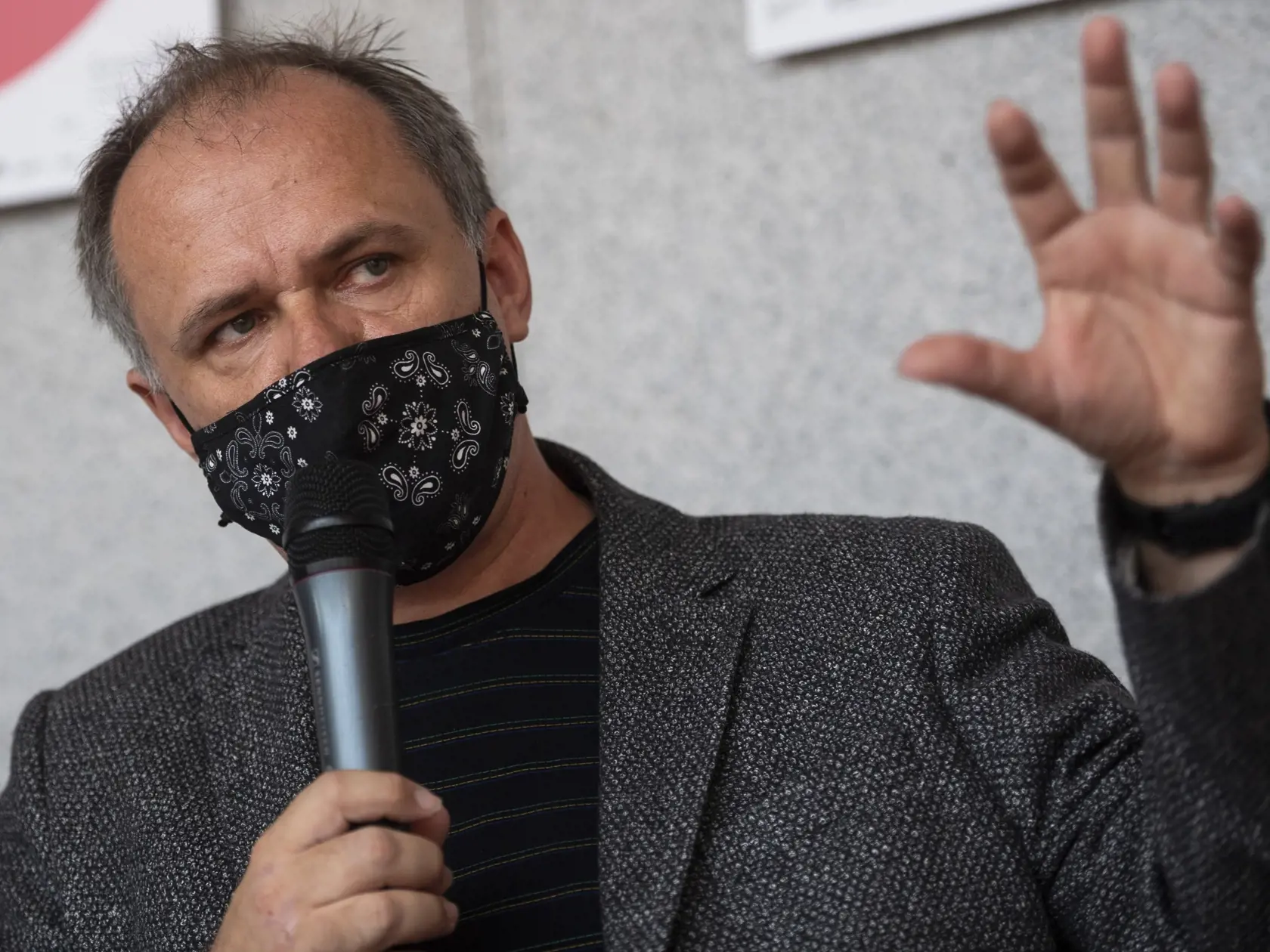 Na snímke šéfdramaturg Opery SND Pavol Smolík počas tlačovej konferencie vedenia Slovenského národného divadla v Bratislave 10. septembra 2020. FOTO TASR - Jaroslav Novák