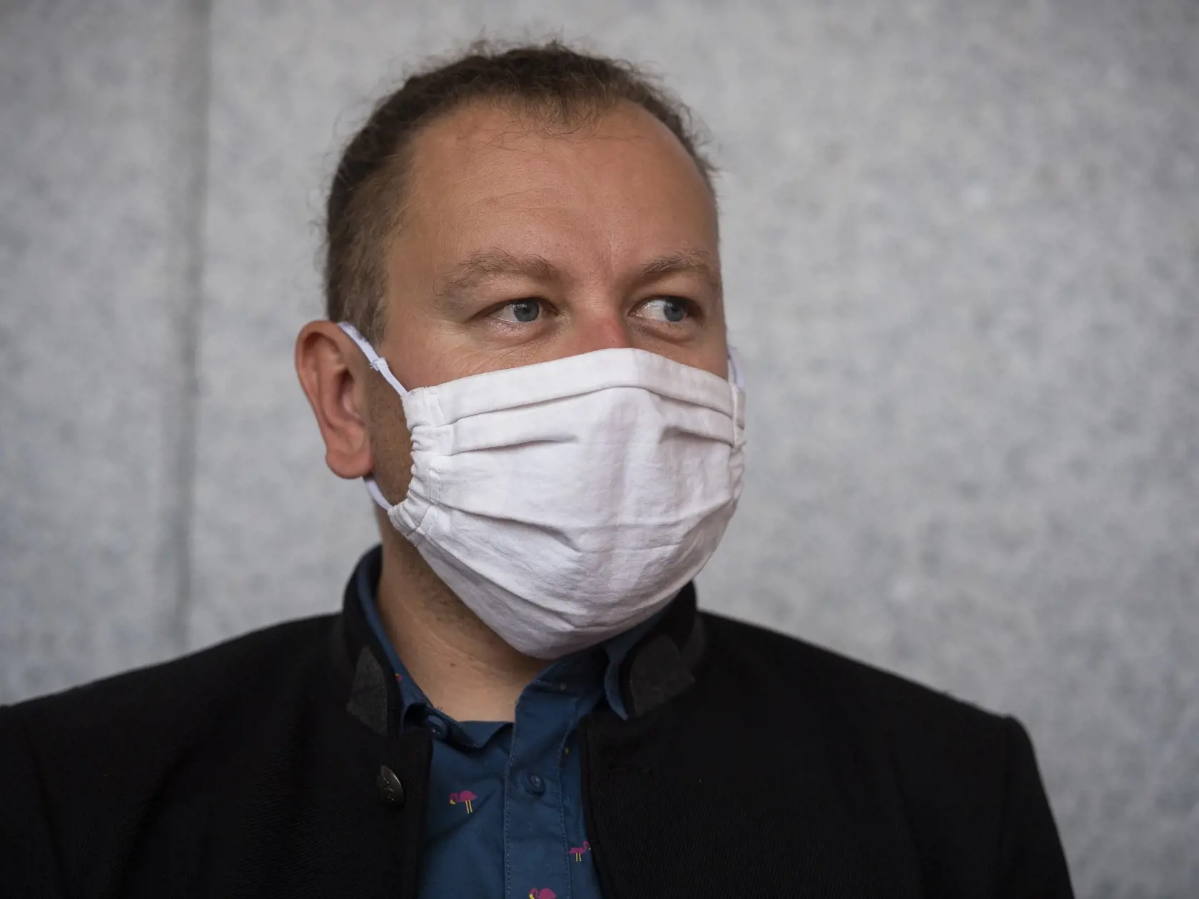 Na snímke riaditeľ Umelecko-dekoračných dielní (UDD) Slovenského národného divadla (SND) Peter Klaudíny počas tlačovej konferencie vedenia SND v Bratislave 10. septembra 2020. FOTO TASR - Jaroslav Novák