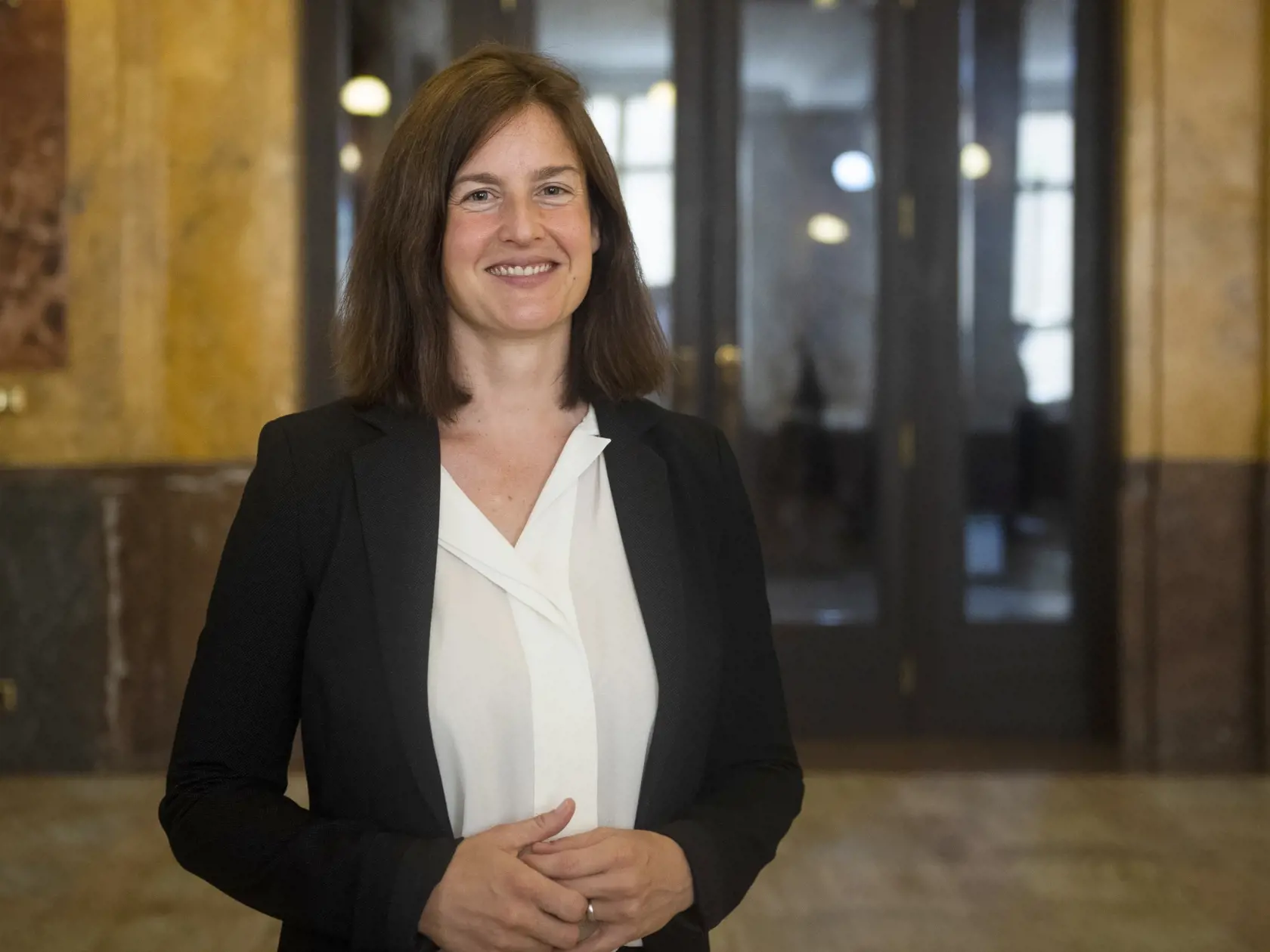 Na snímke ministerka kultúry SR Natália Milanová (OĽaNO) počas neformálnych raňajok s médiami v Bratislave 9. júla 2020. FOTO TASR - Jaroslav Novák