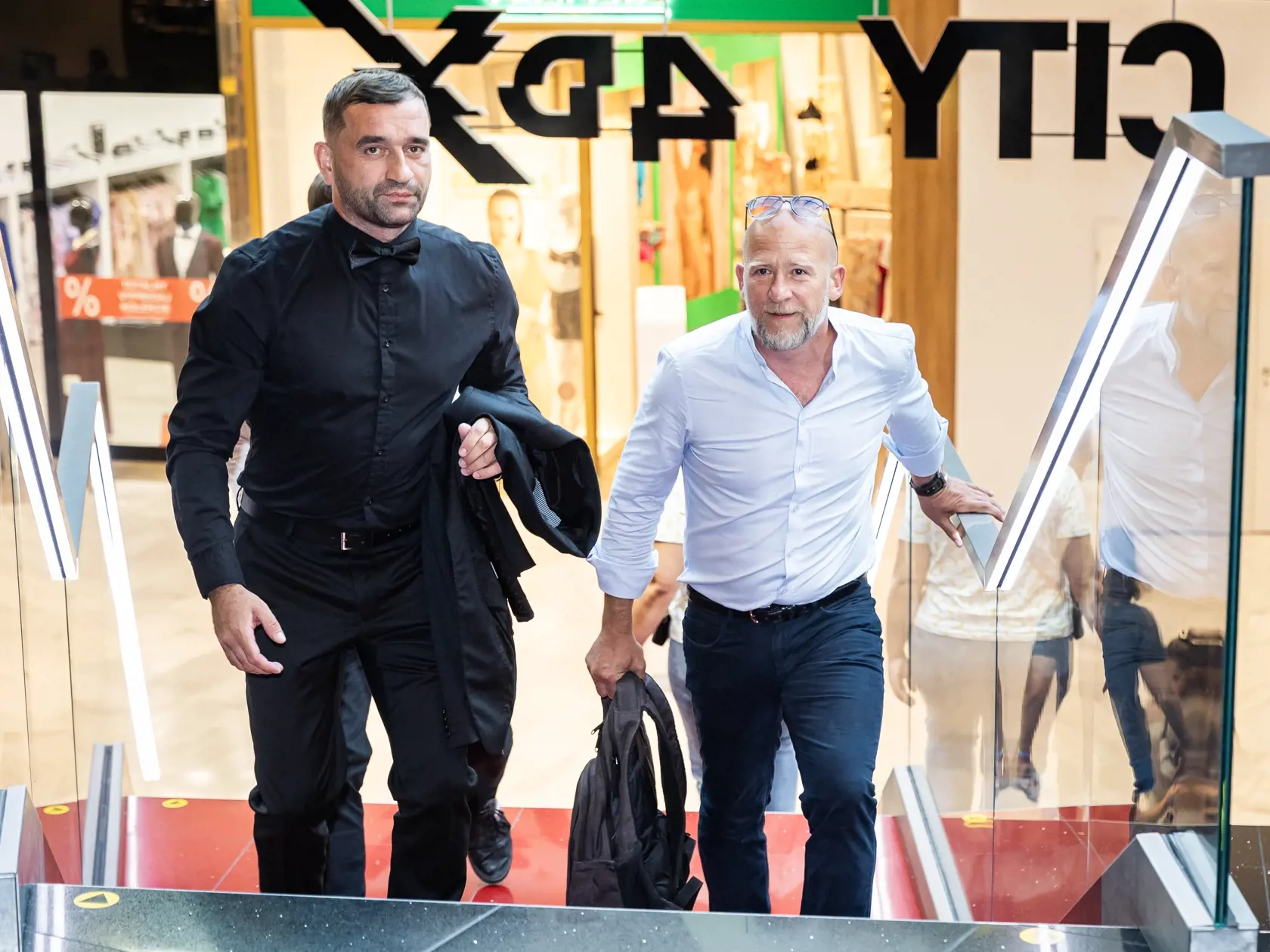 Premiéra filmu “MIKI” v Bratislave. Na snímke Milan Ondrík a Martin Nahálka.