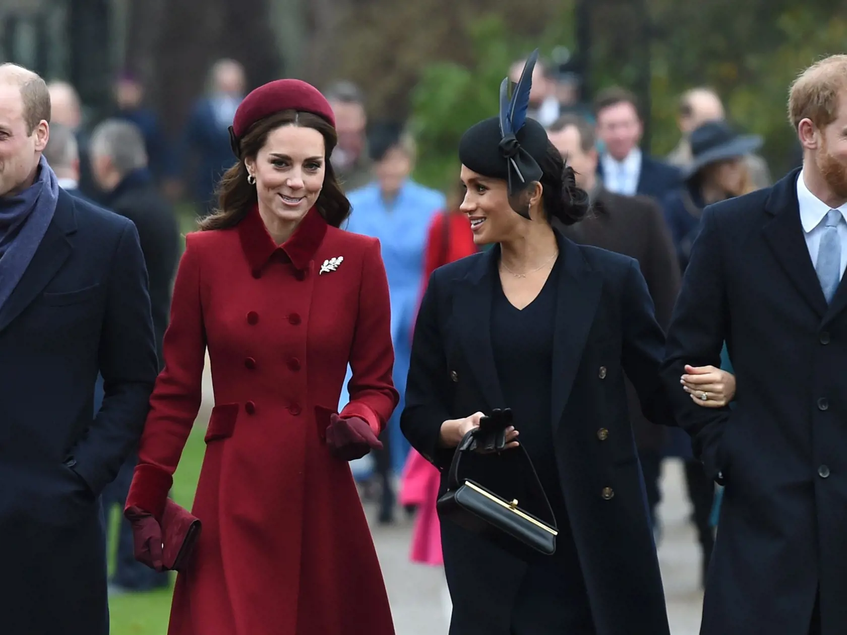 Princ Charles, princ William, vojvodkyňa Kate, Meghan Markle, princ Harry