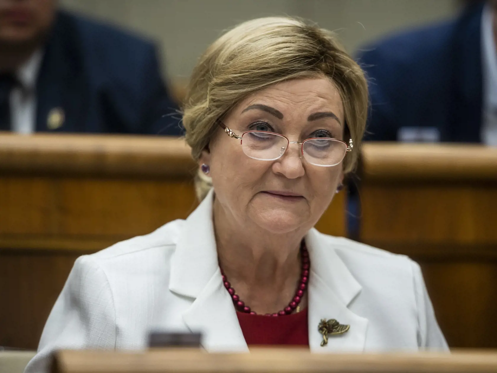 Na snímke koaličná poslankyňa Národnej rady (NR) SR Anna Záborská (OĽaNO) počas 66. schôdze parlamentu v Bratislave v utorok 14. júna 2022.